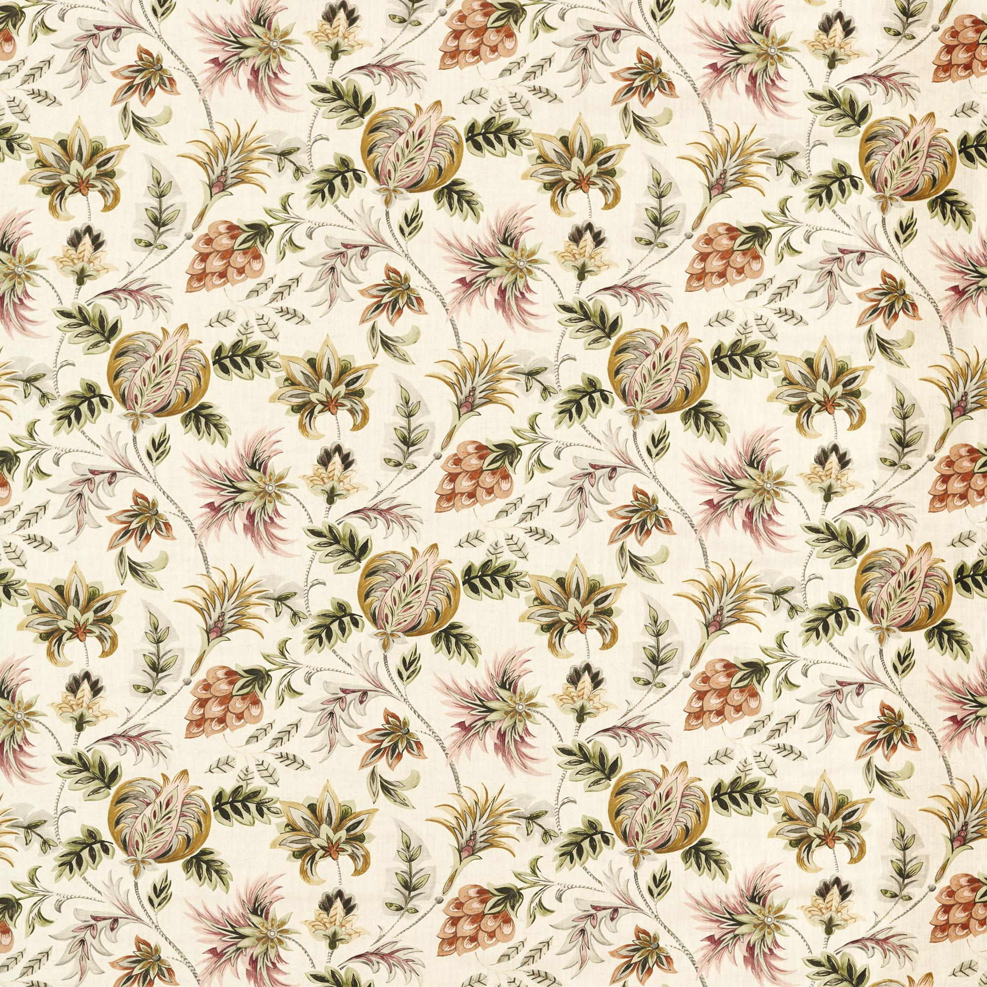 Clarke & Clarke Sizergh Blush Sage Fabric - Image 2