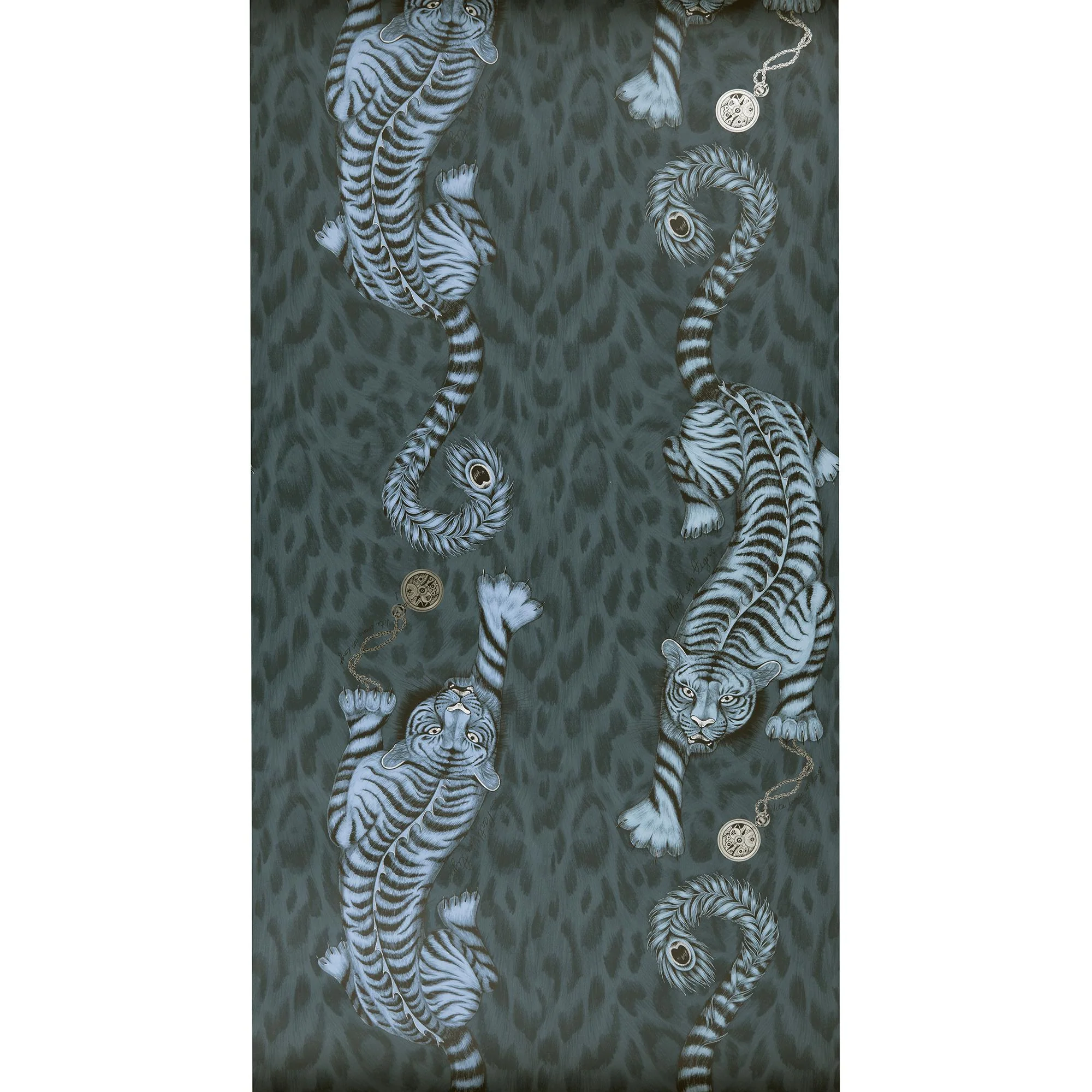 Clarke & Clarke Tigris Navy Wallpaper - Image 2