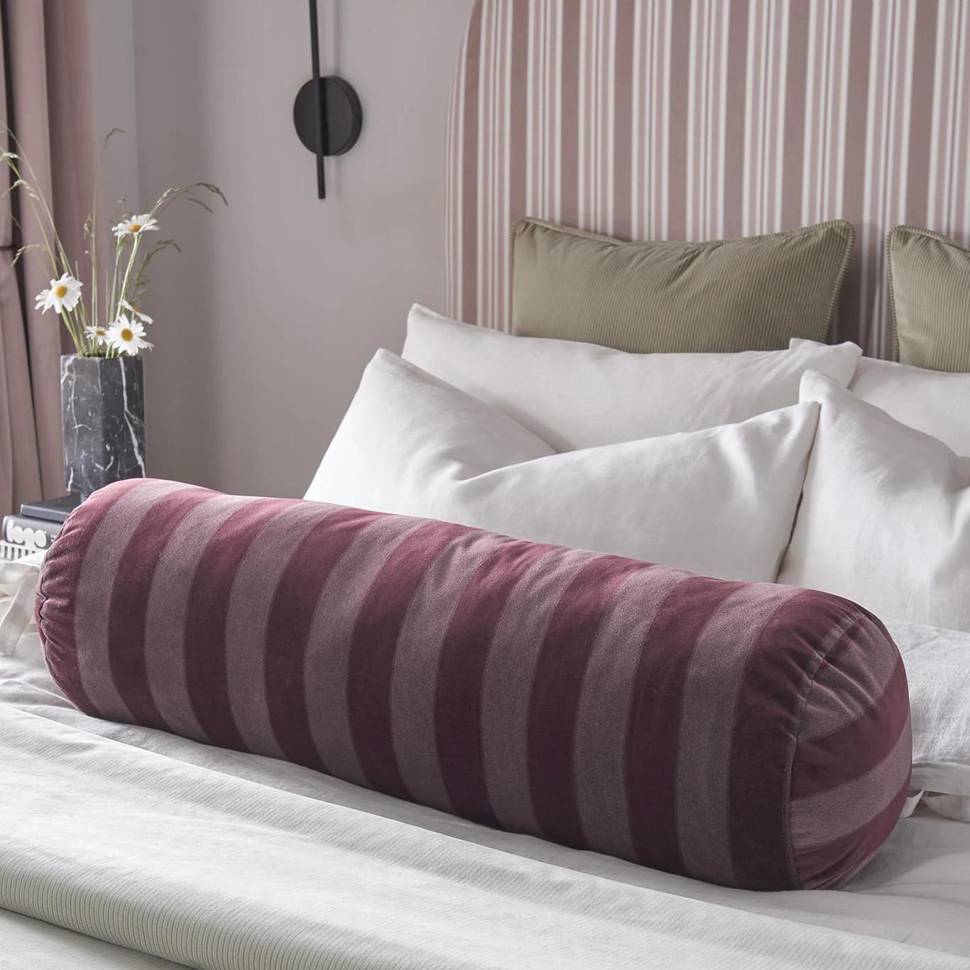 Clarke & Clarke Wilmott Blush Upholstery Fabric - Image 5