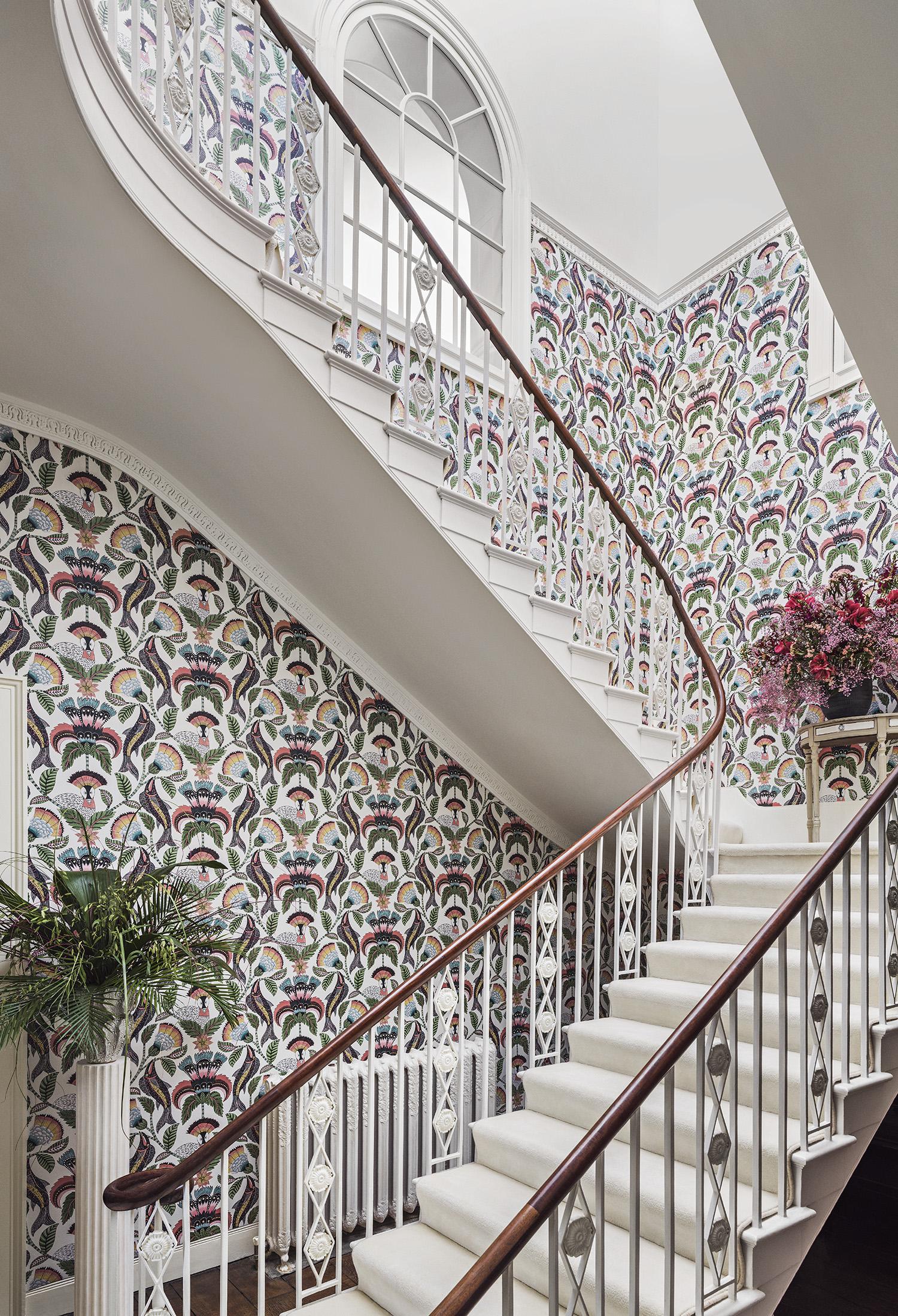 Cole & Son Nene Coral Parchment Wallpaper - Image 4