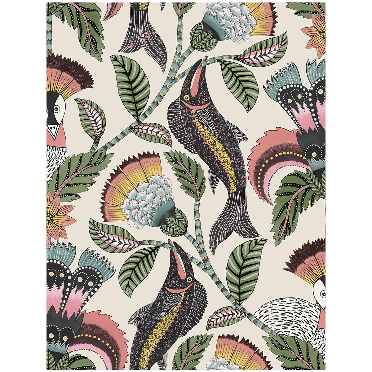 Cole & Son Nene Coral Parchment Wallpaper - Image 6