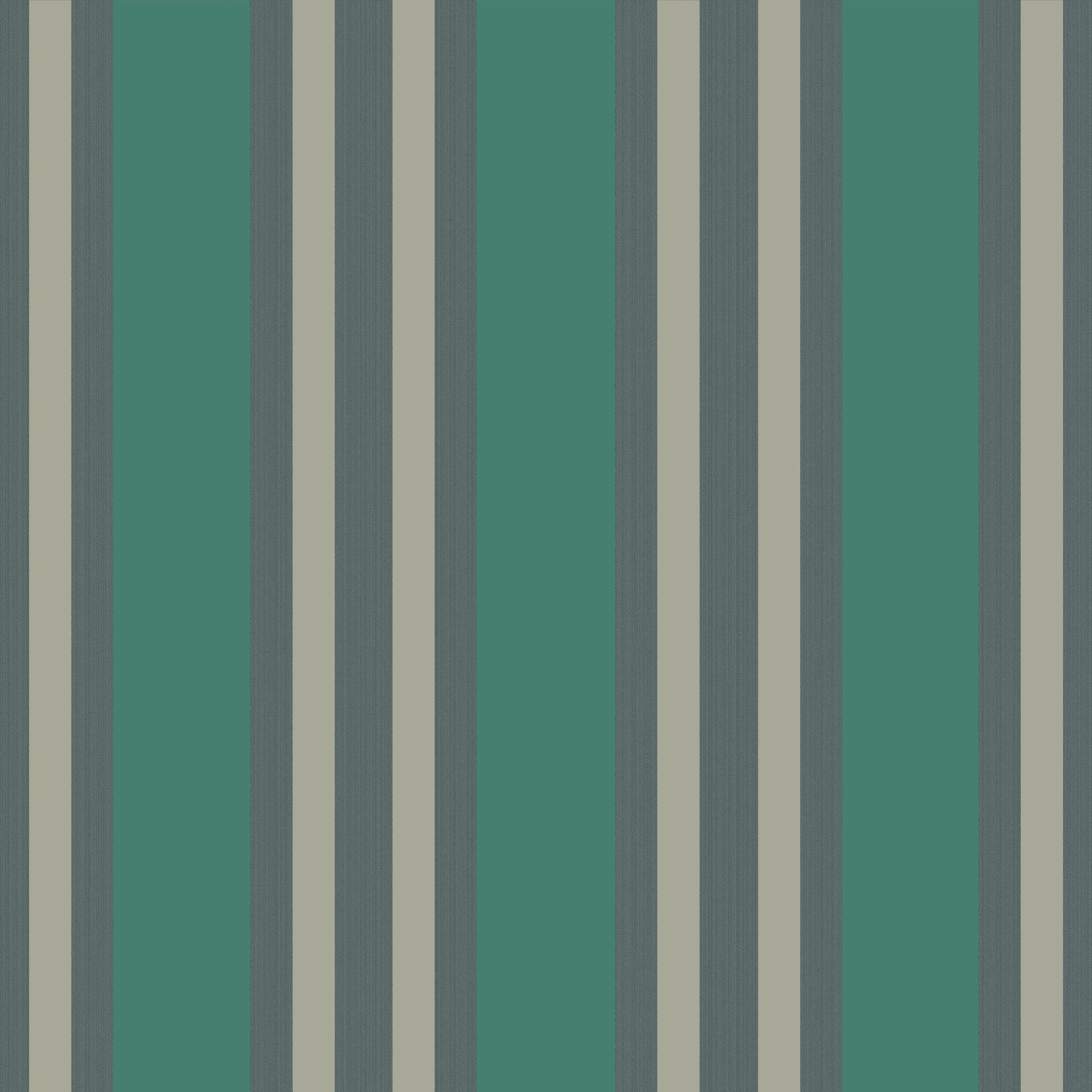 Cole & Son Polo Stripe Teal/Gilver Wallpaper - Image 2