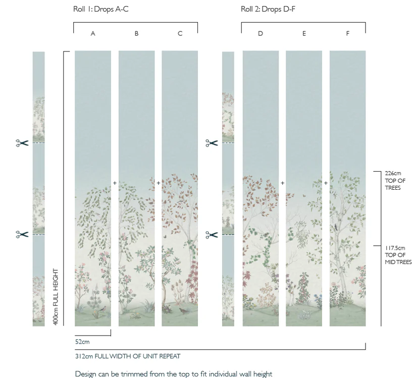 Cole & Son Seasonal Woods Silk Olive Silk Wallpaper - Image 4