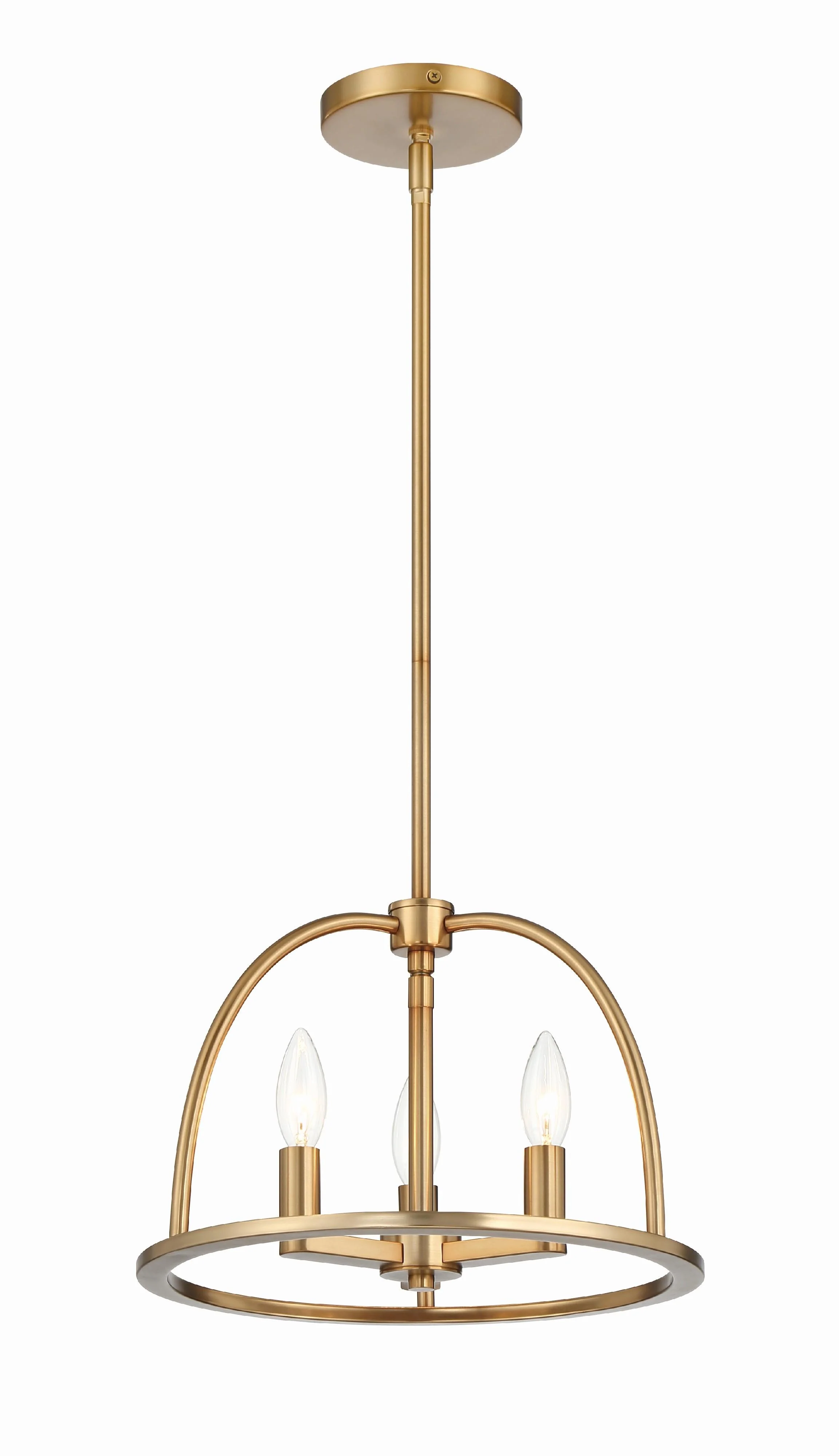 Crystorama Abbott 13.75'' Vibrant Gold Chandelier - Image 5
