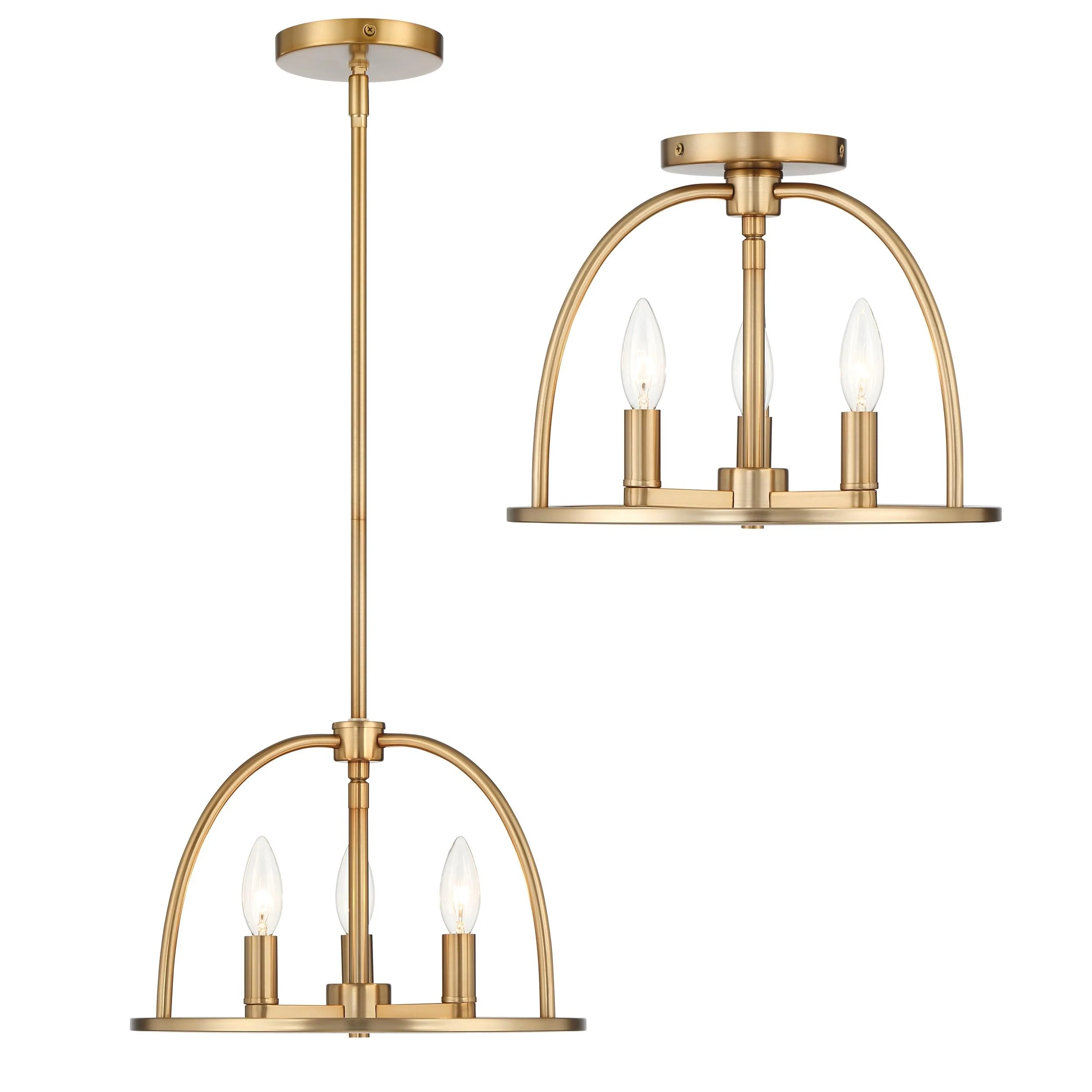 Crystorama Abbott 13.75'' Vibrant Gold Chandelier - Image 6
