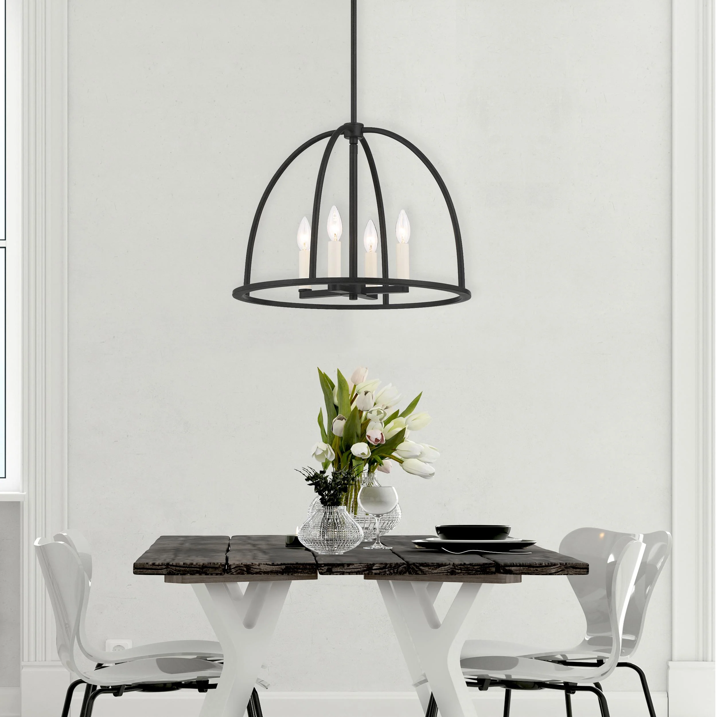 Crystorama Abbott 18.25'' Black Chandelier - Image 10