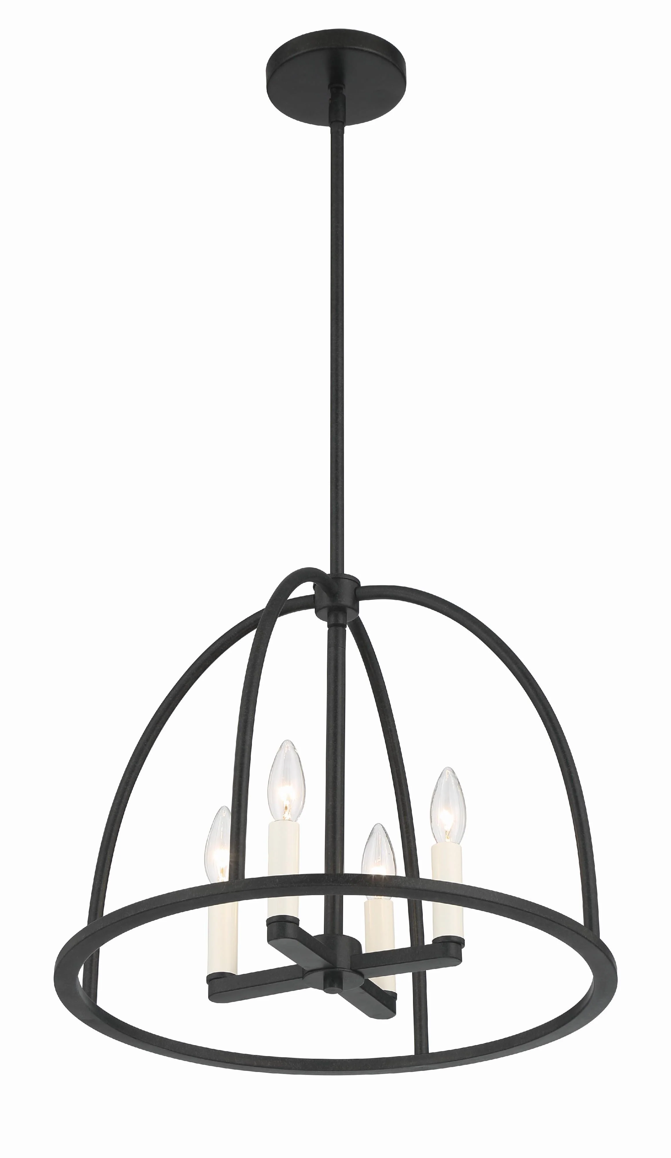 Crystorama Abbott 18.25'' Black Chandelier - Image 4
