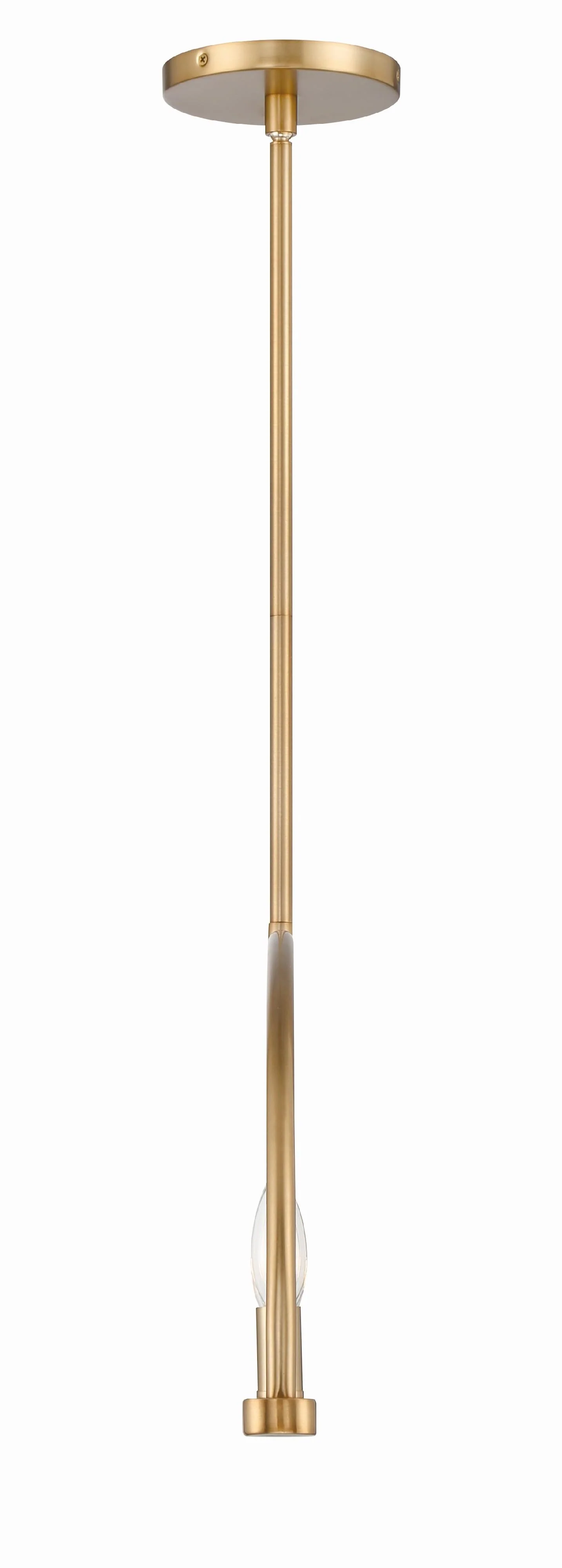 Crystorama Abbott 42'' Vibrant Gold Linear Chandelier - Image 2