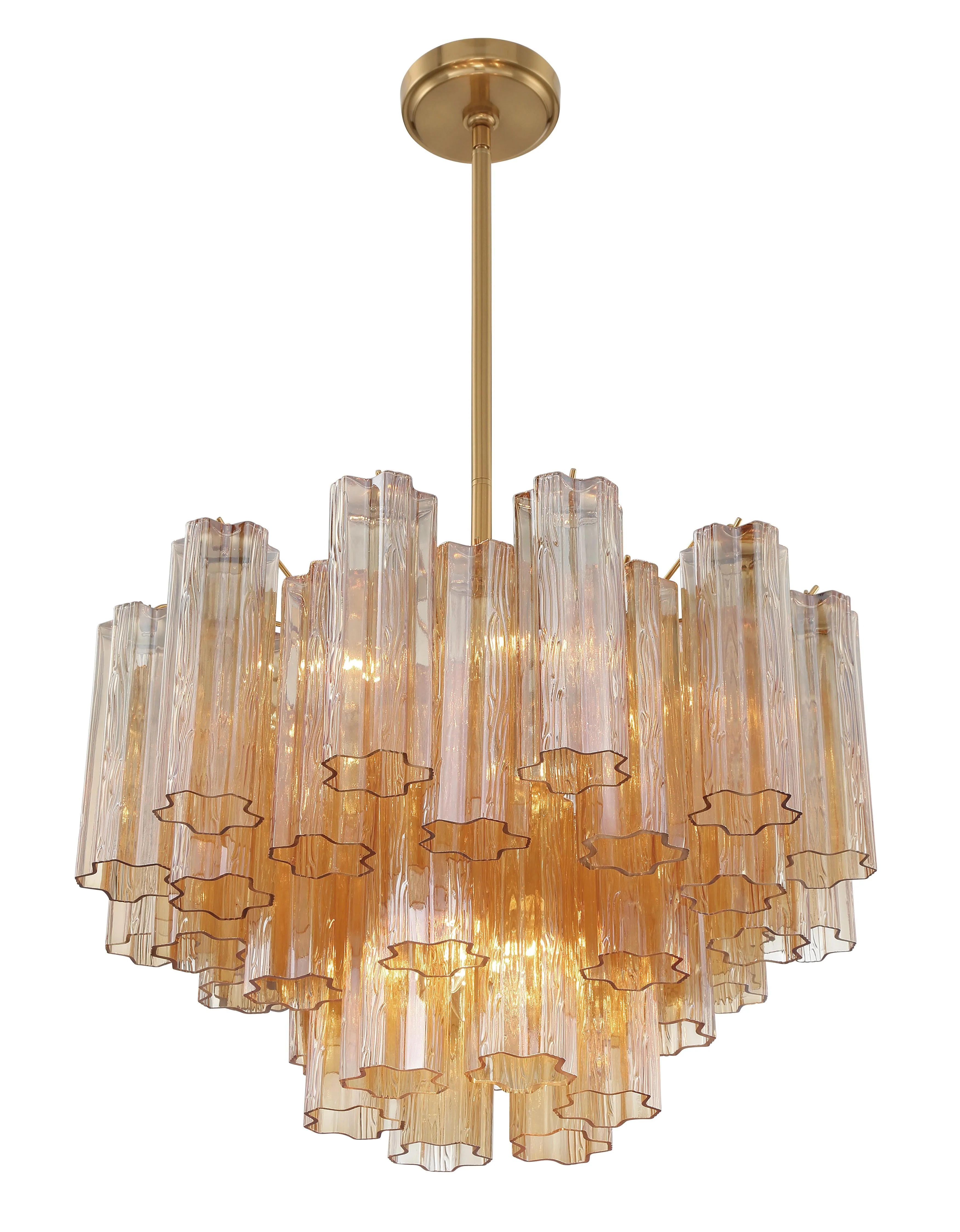 Crystorama Addis 22'' Aged Brass Chandelier - Image 3