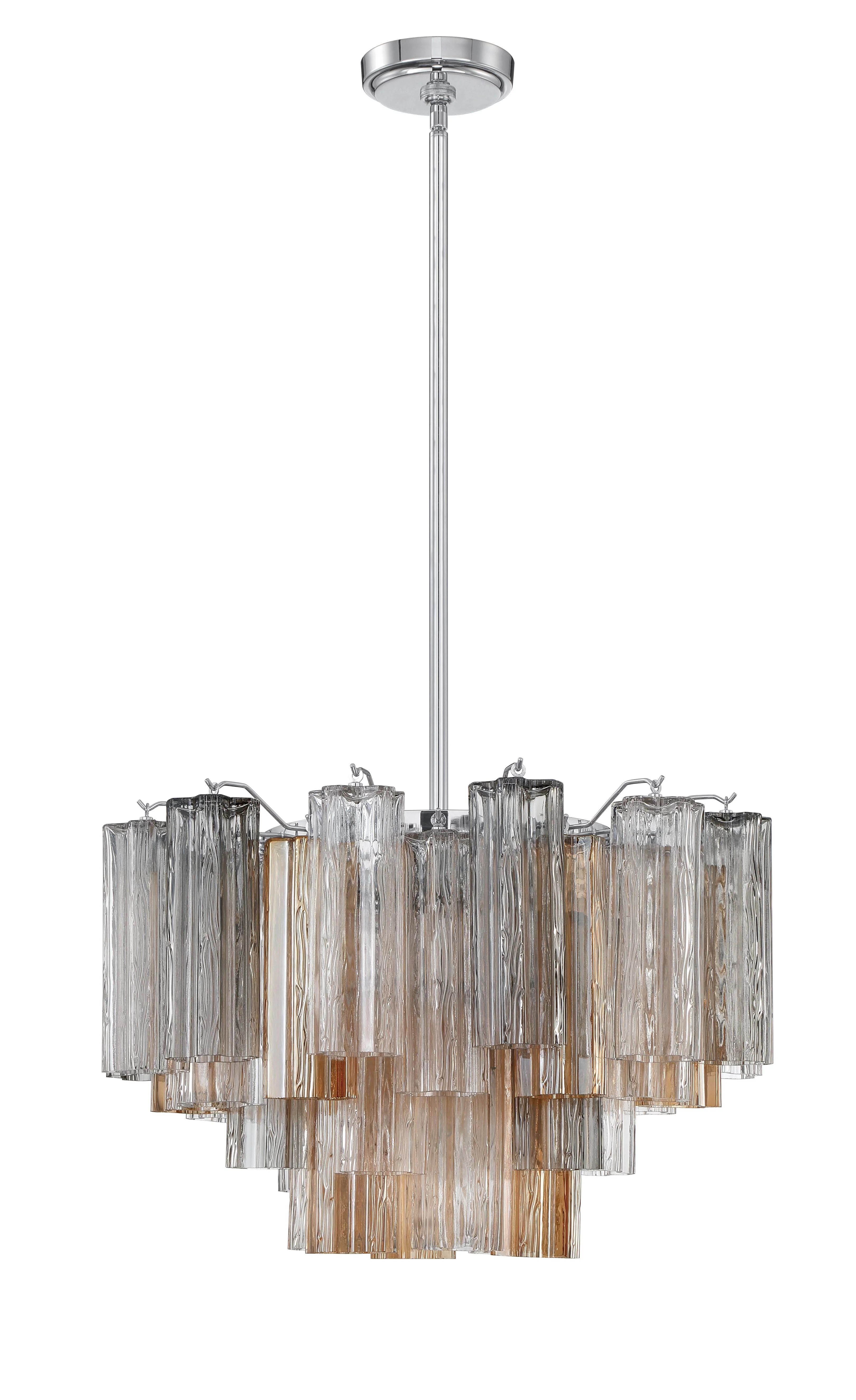 Crystorama Addis 22'' Polished Chrome Chandelier