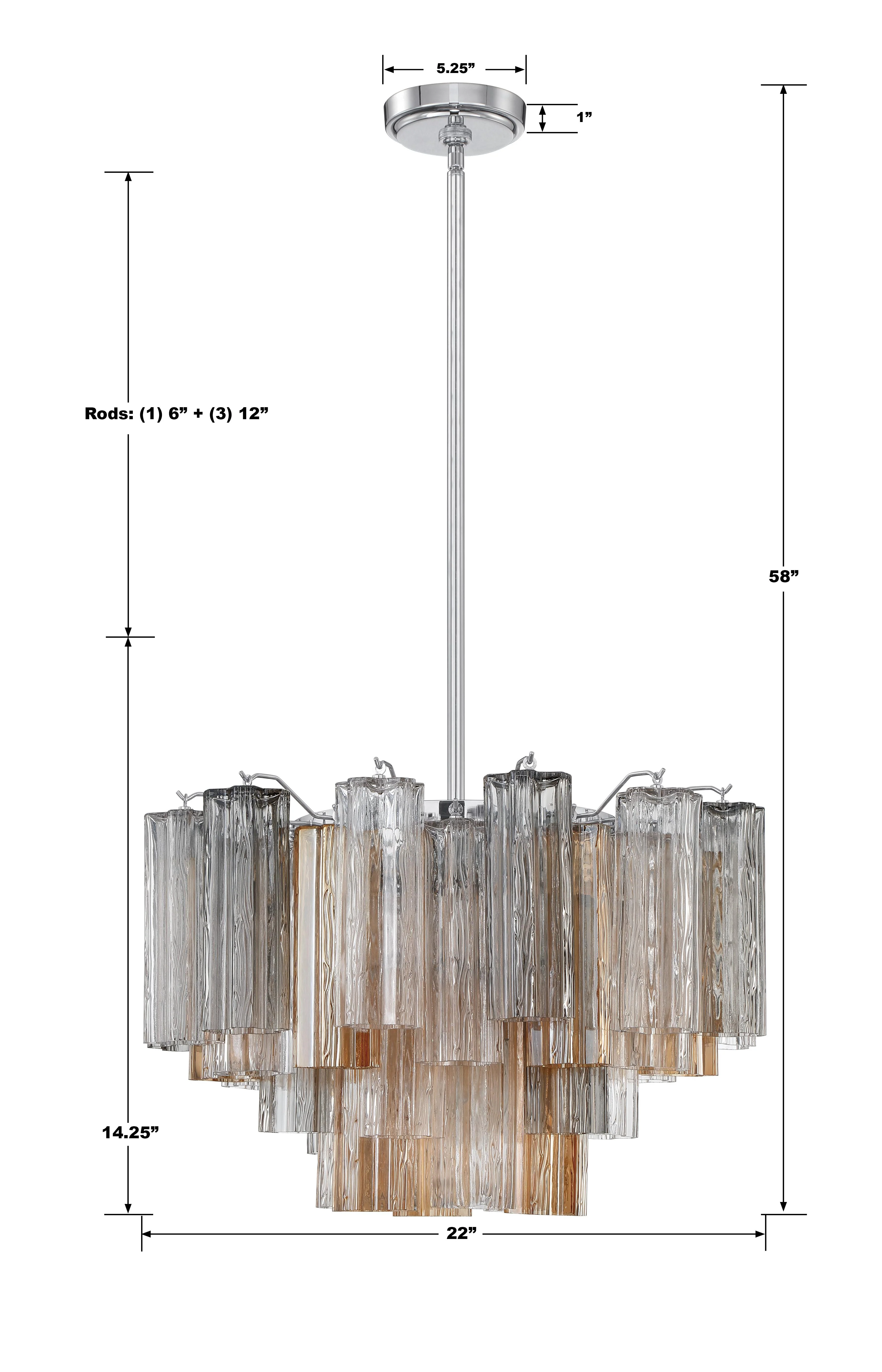 Crystorama Addis 22'' Polished Chrome Chandelier - Image 6
