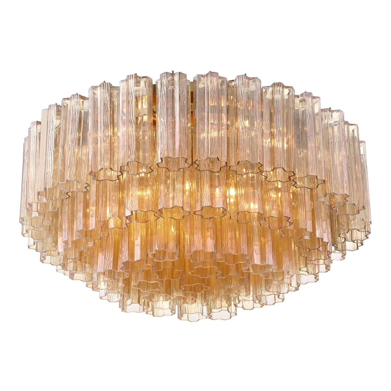 Crystorama Addis 32'' Aged Brass Flush Mount - Image 4