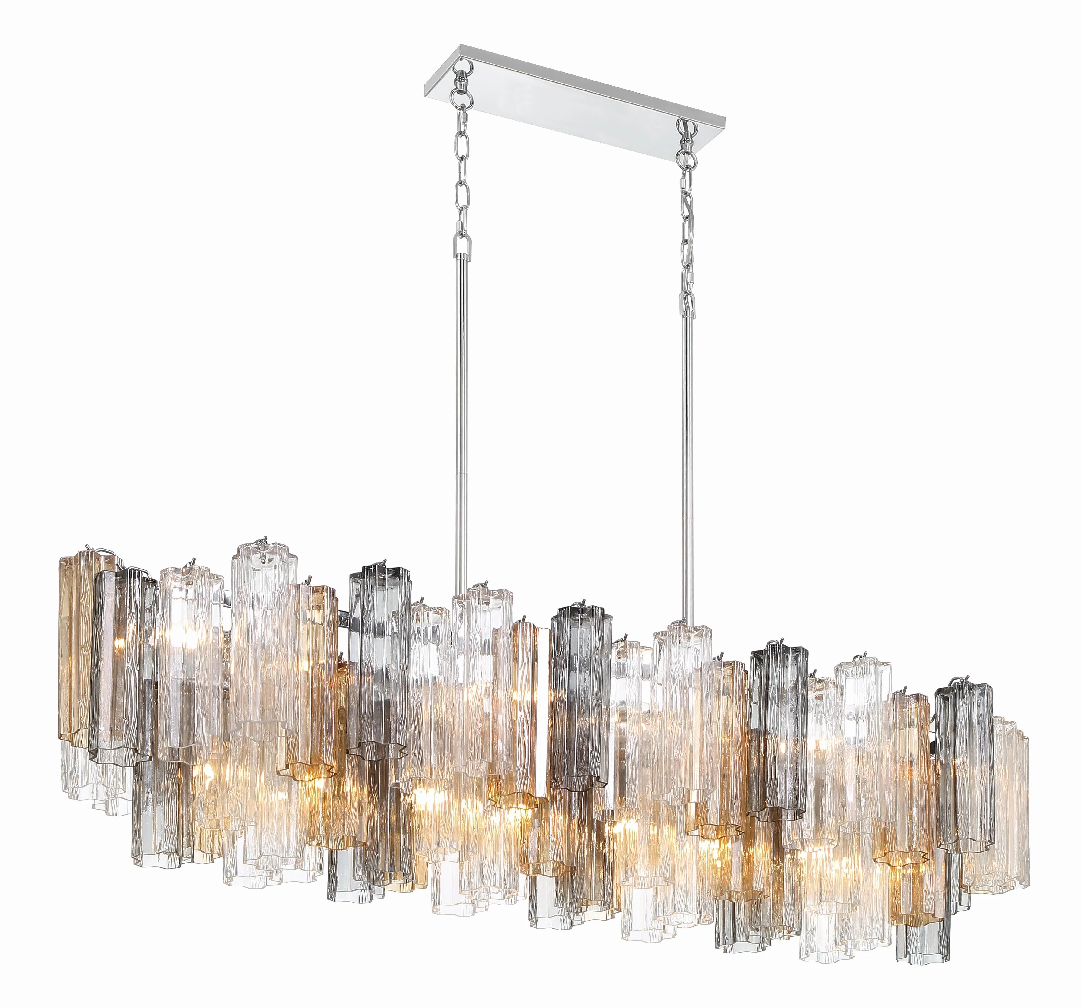 Crystorama Addis 51.75'' Polished Chrome Linear Chandelier - Image 4