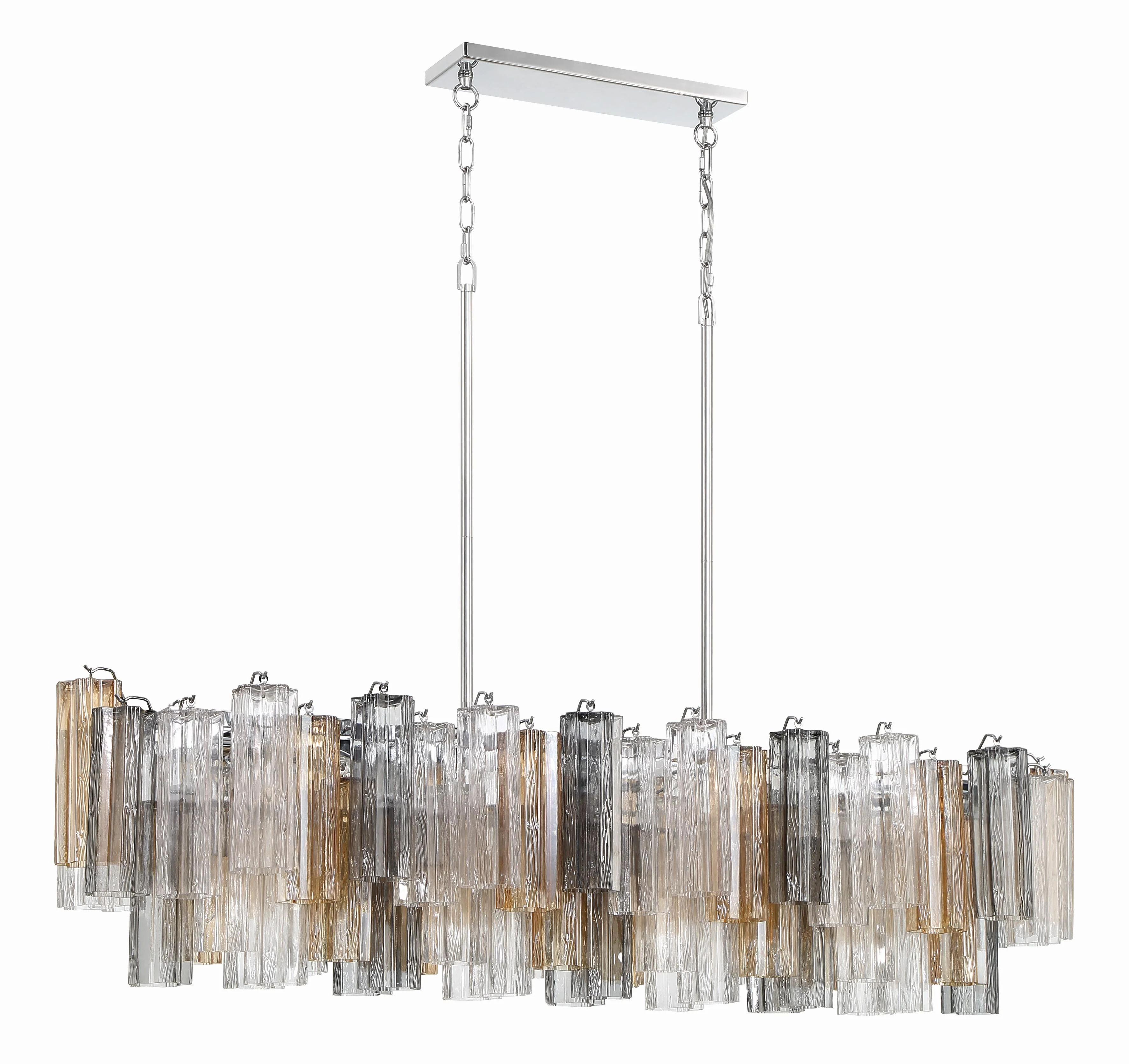 Crystorama Addis 51.75'' Polished Chrome Linear Chandelier - Image 5