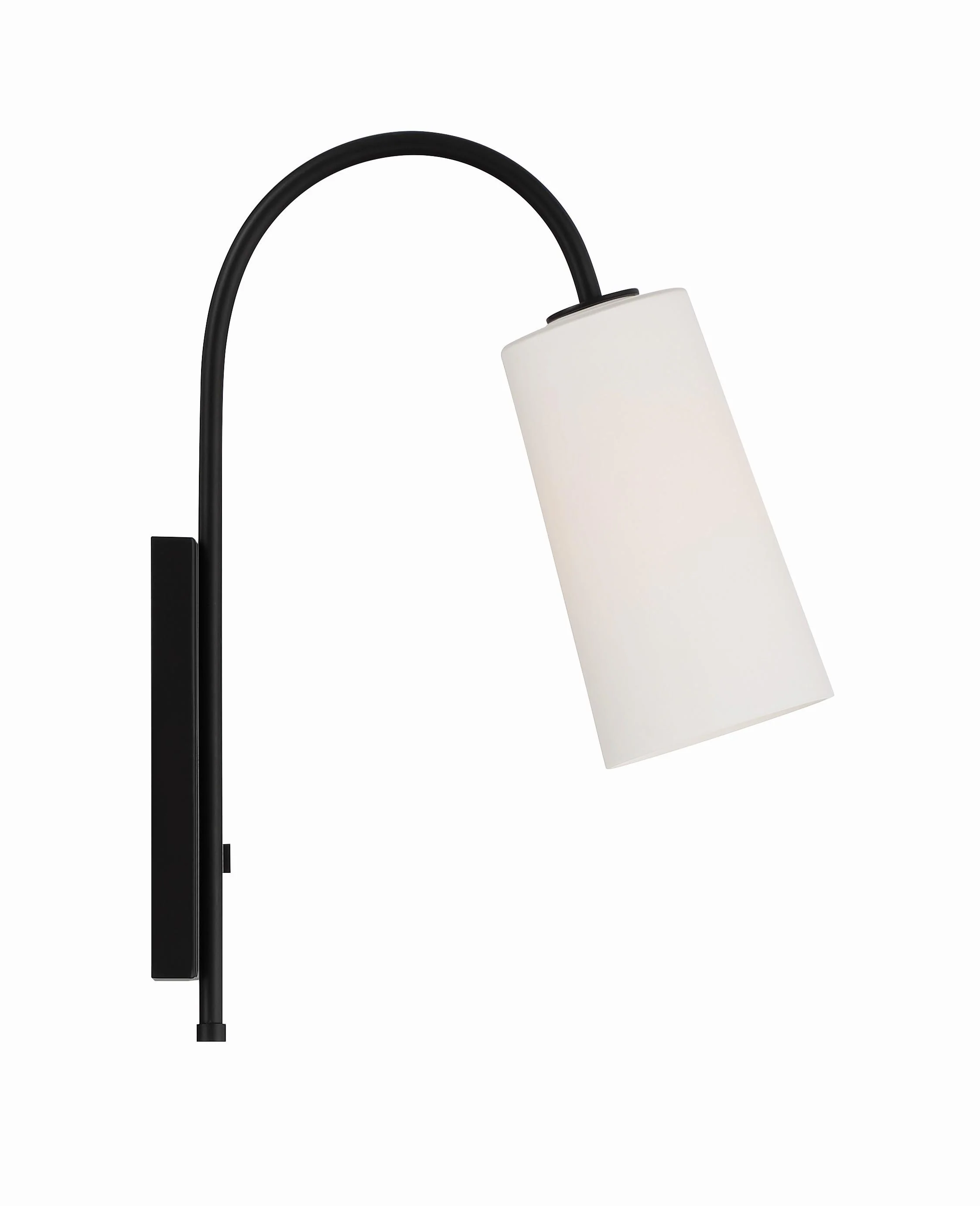 Crystorama Alexa 5'' Matte Black Task Sconce - Image 2