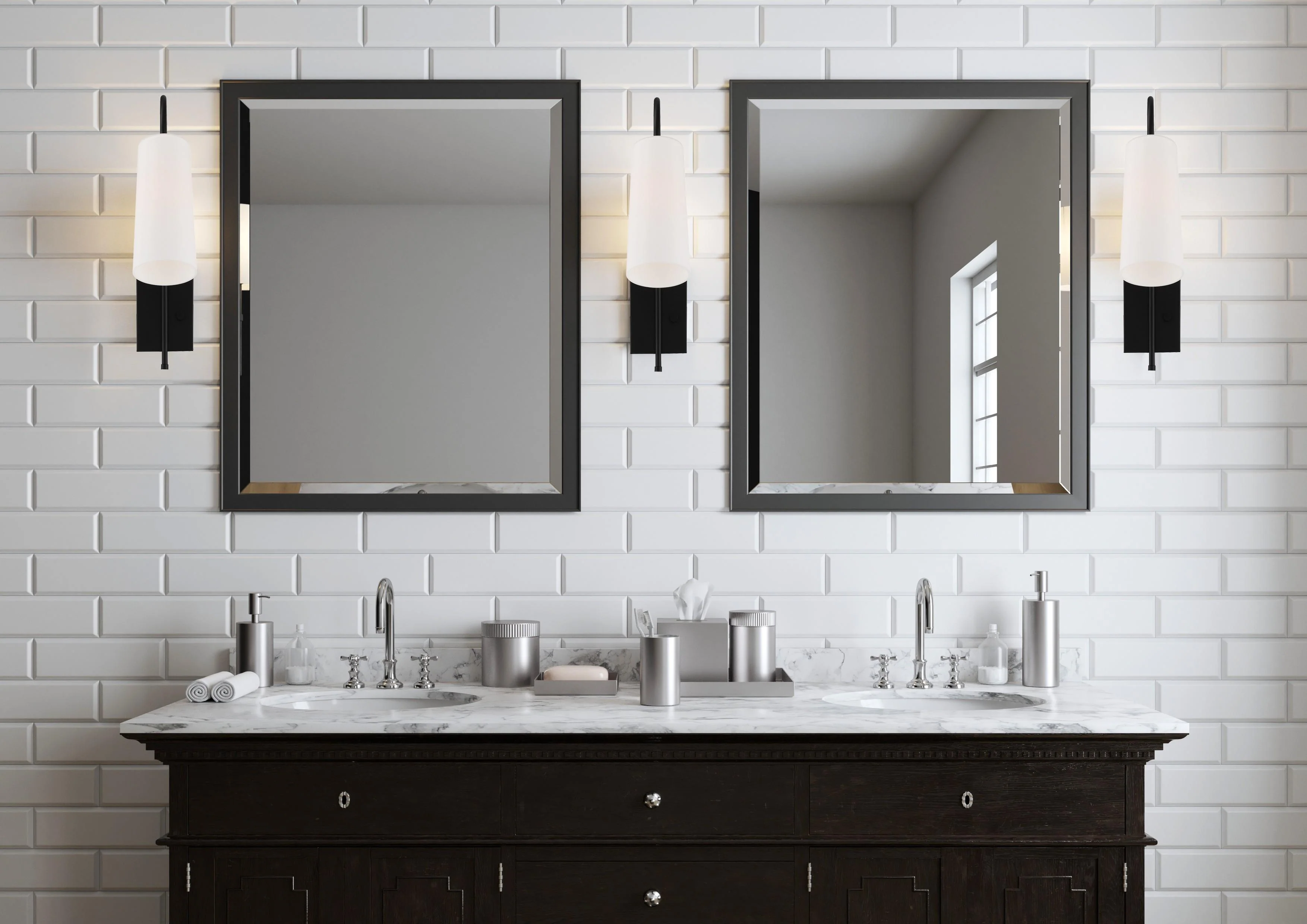 Crystorama Alexa 5'' Matte Black Task Sconce - Image 8
