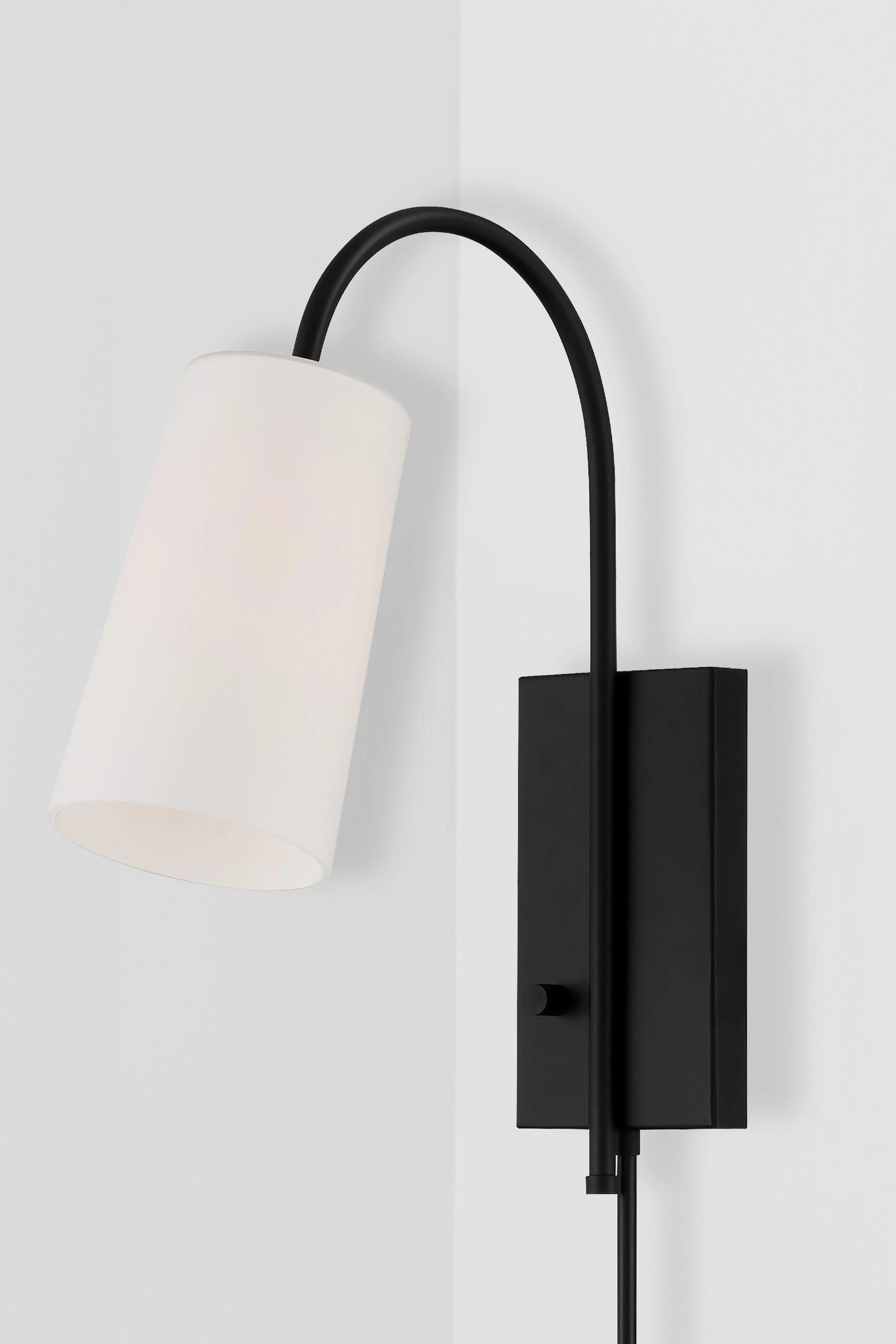 Crystorama Alexa 5'' Matte Black Task Sconce - Image 9