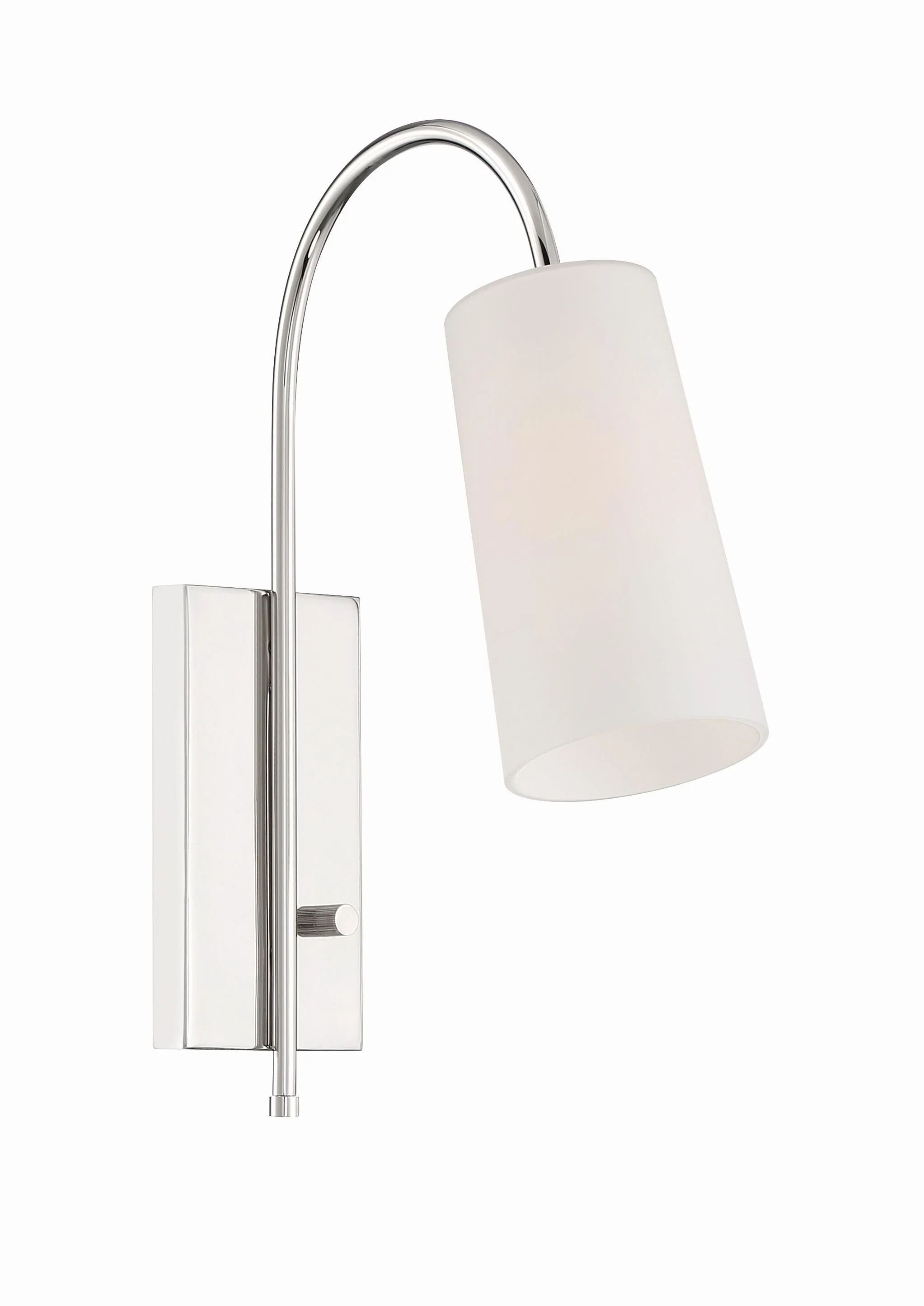 Crystorama Alexa 5'' Polished Nickel Task Sconce