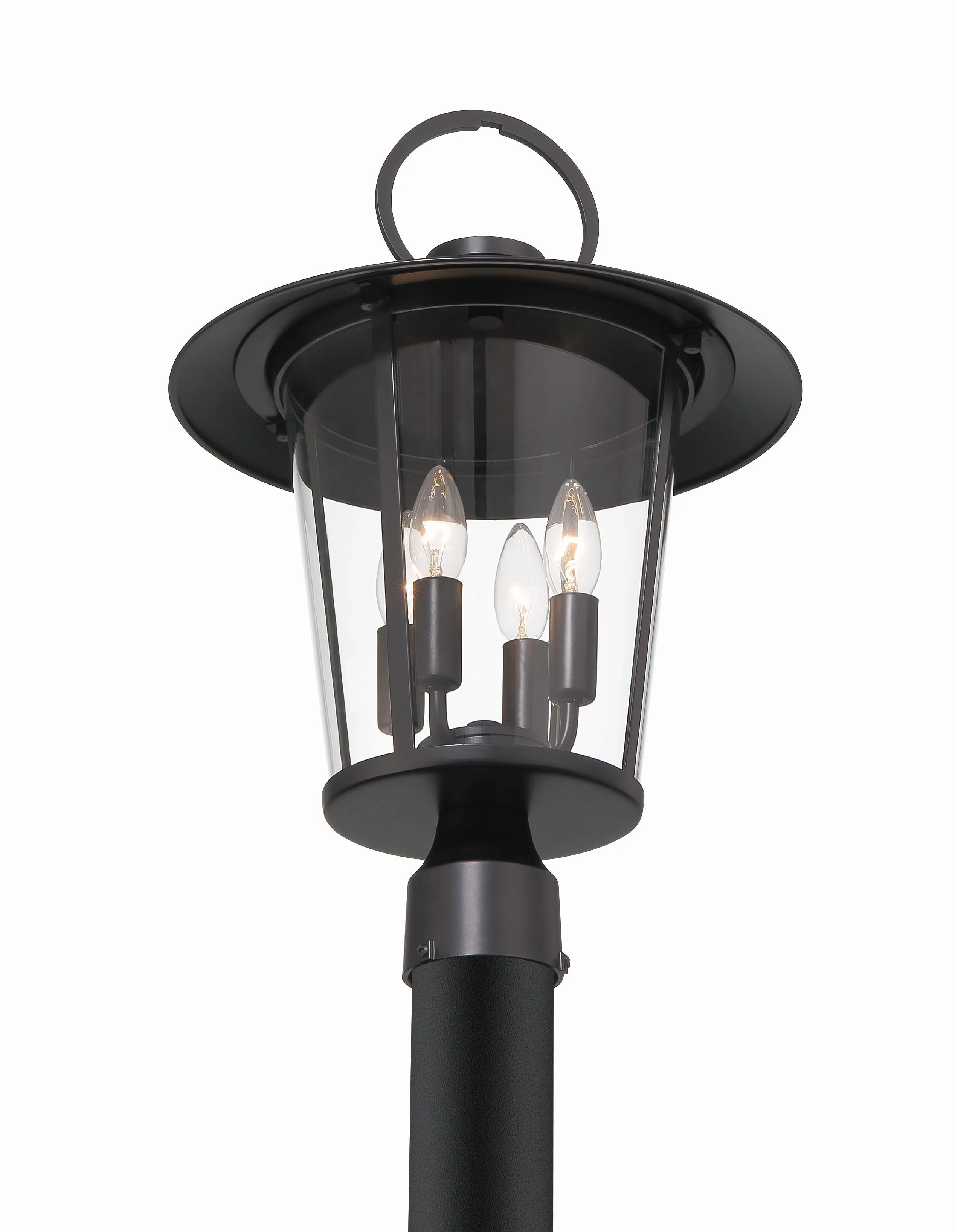 Crystorama Andover 14'' Matte Black Outdoor Post - Image 3