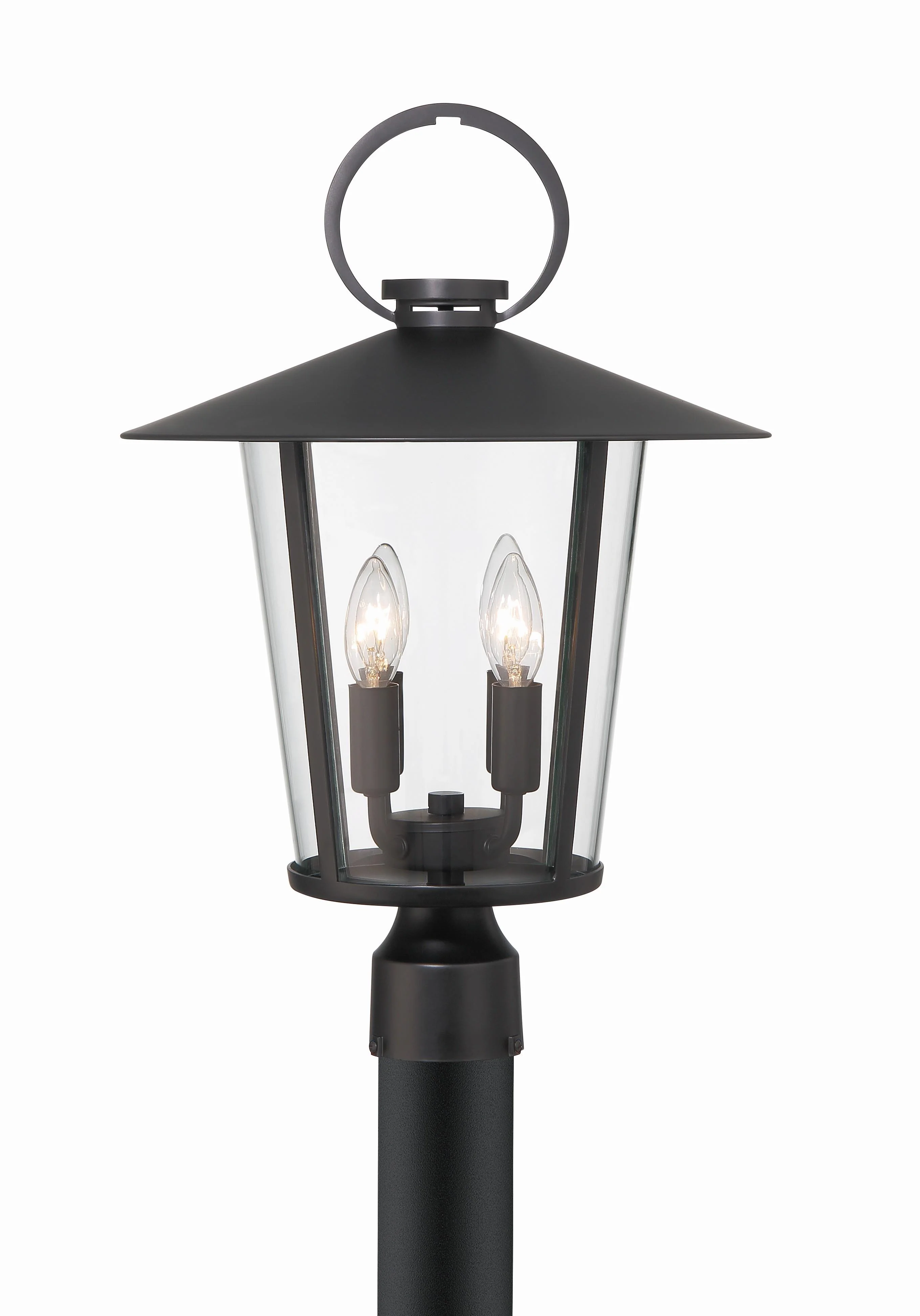 Crystorama Andover 14'' Matte Black Outdoor Post - Image 4