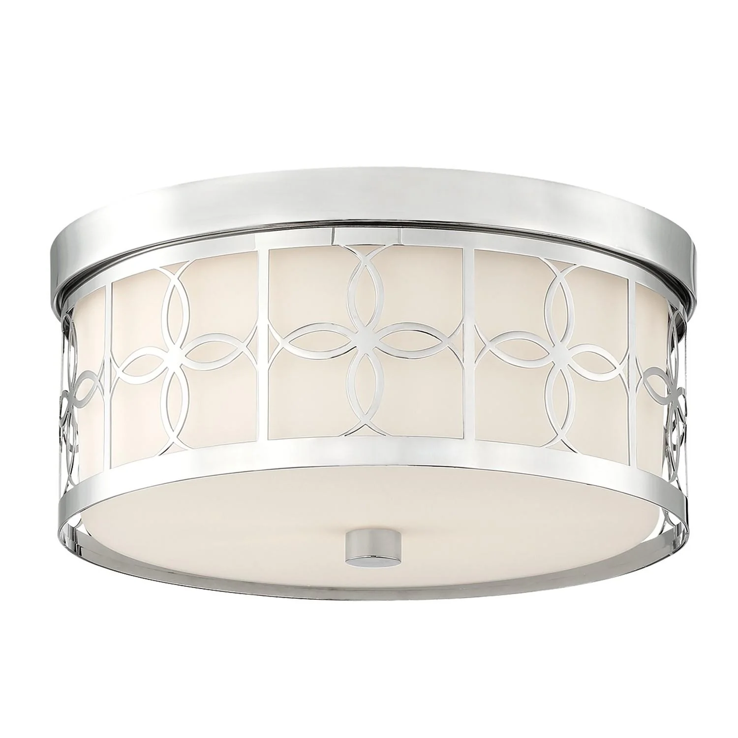 Crystorama Anniversary 13.5'' Polished Nickel Flush Mount