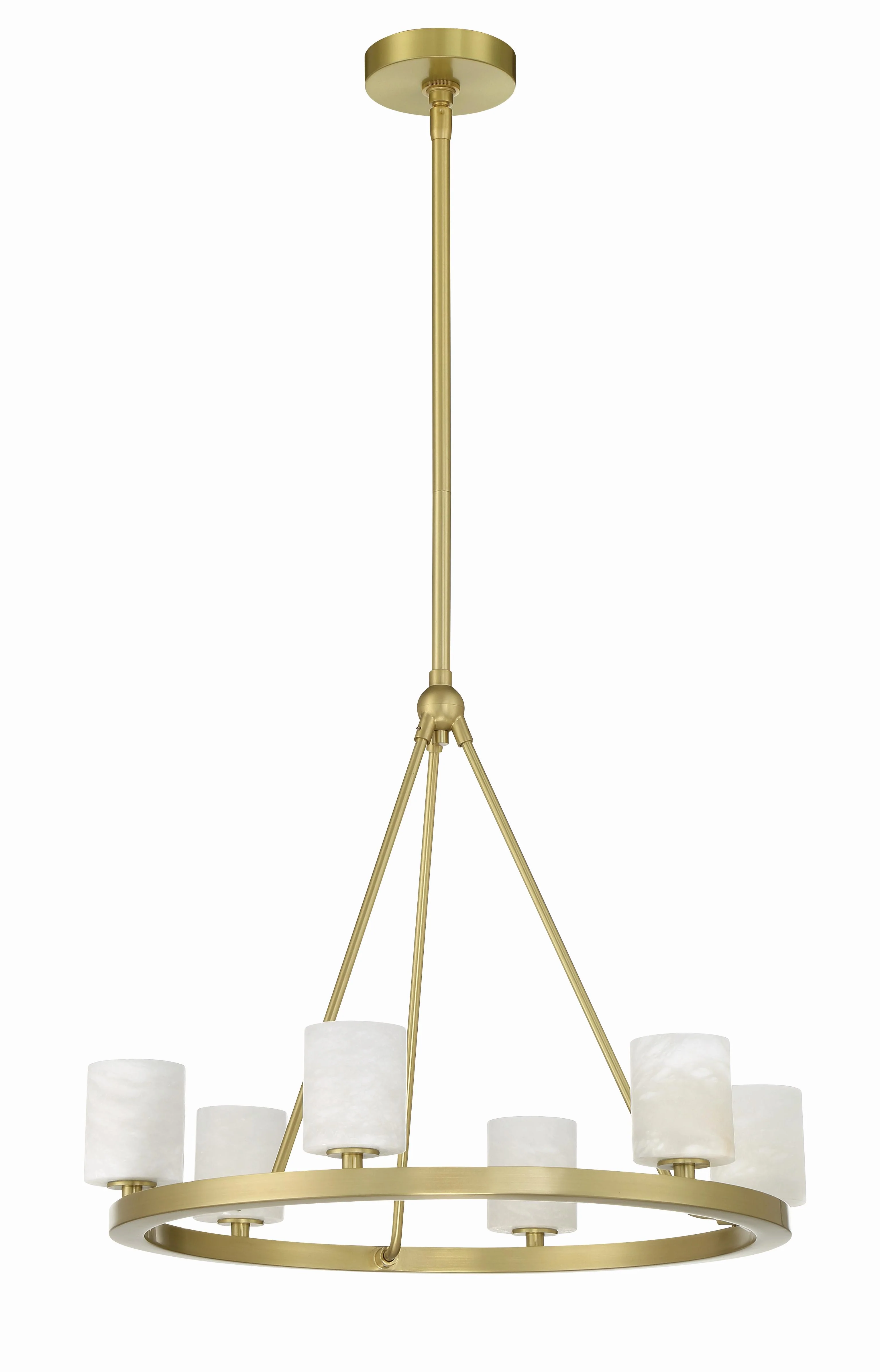 Crystorama Aragon 22.75'' Led Soft Brass Chandelier - Image 3