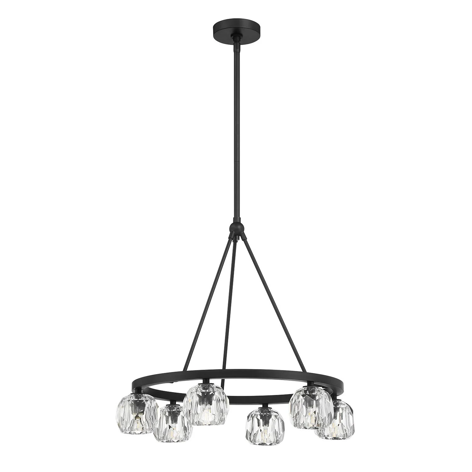 Crystorama Aragon 24'' Led Matte Black Chandelier - Image 4