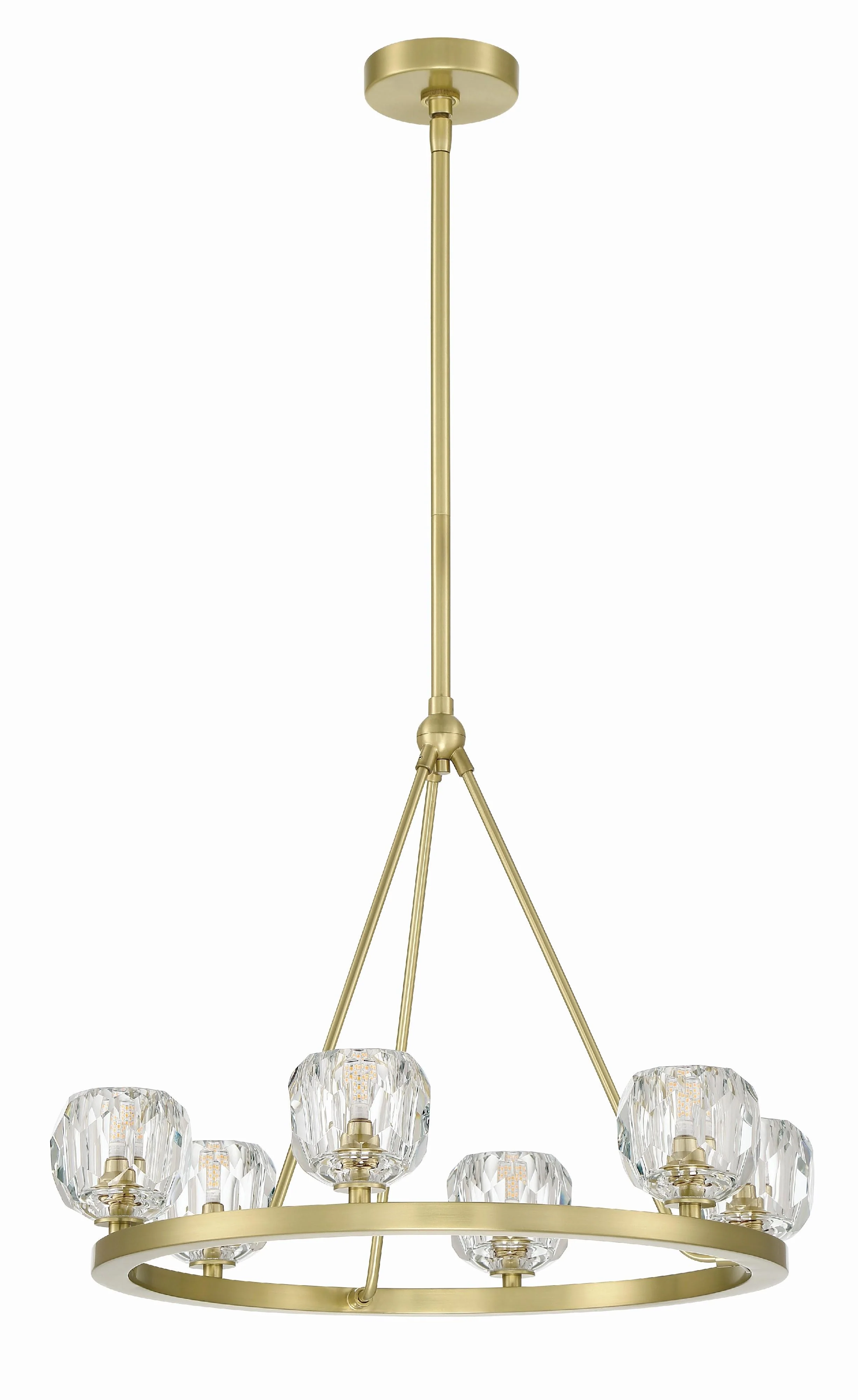 Crystorama Aragon 24'' Led Soft Brass Chandelier - Image 6
