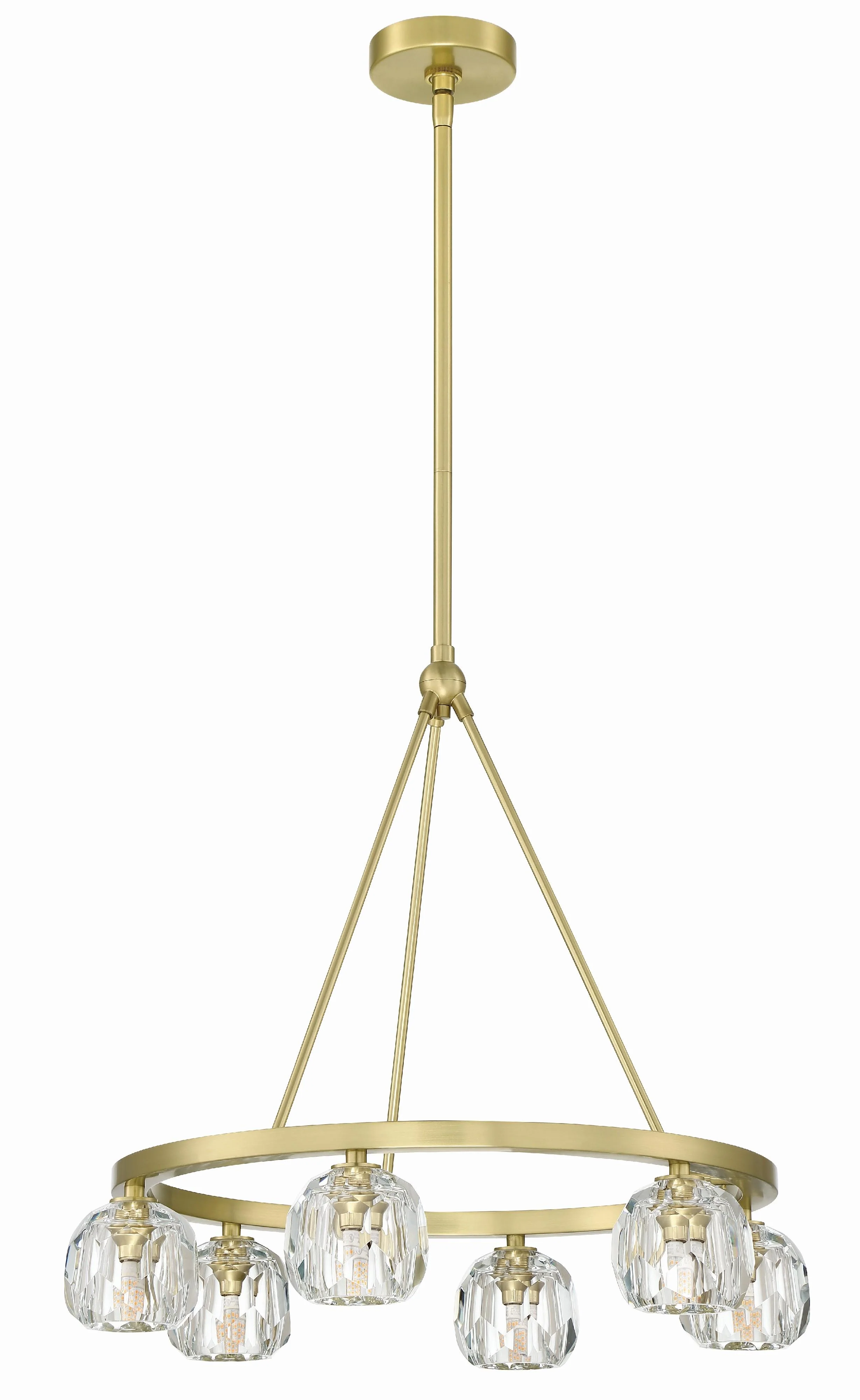 Crystorama Aragon 24'' Led Soft Brass Chandelier - Image 8