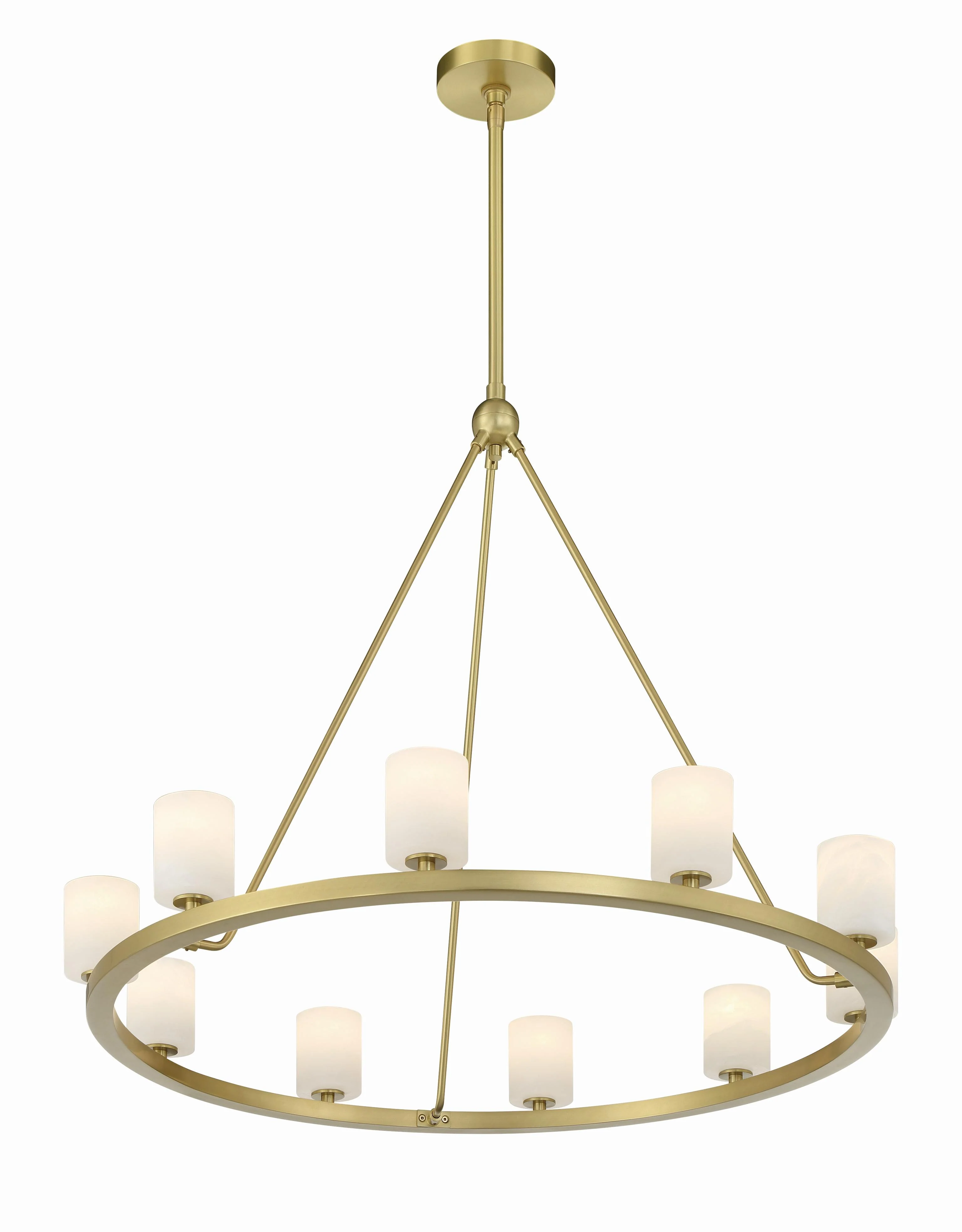 Crystorama Aragon 34.75'' Led Soft Brass Chandelier - Image 4