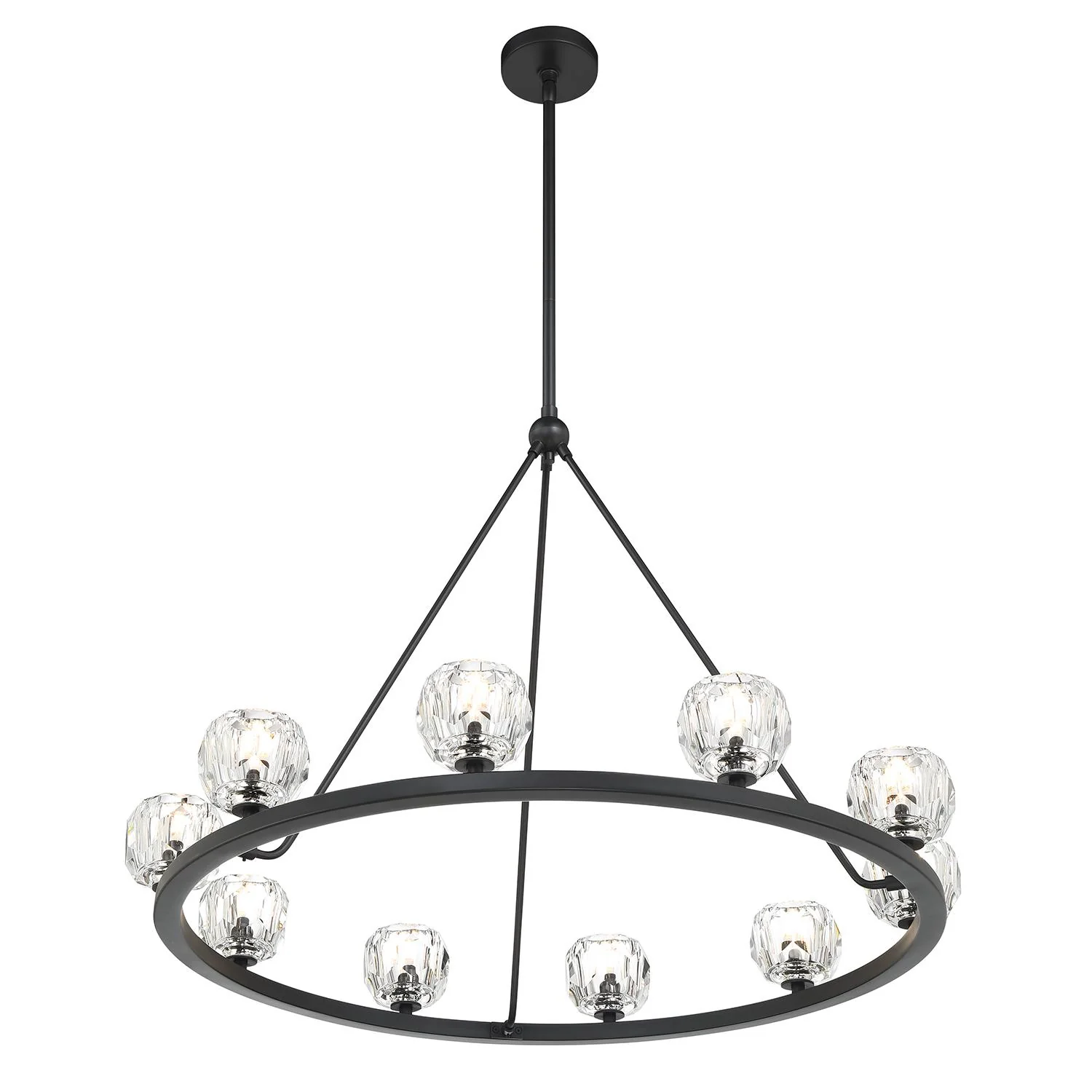 Crystorama Aragon 36'' Led Matte Black Chandelier - Image 3