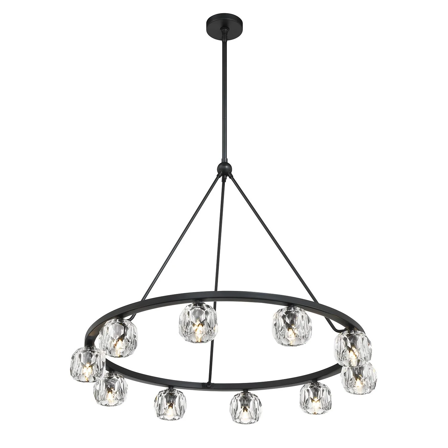 Crystorama Aragon 36'' Led Matte Black Chandelier - Image 5