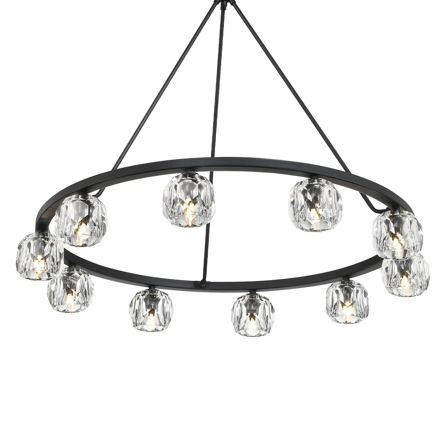 Crystorama Aragon 36'' Led Matte Black Chandelier - Image 8