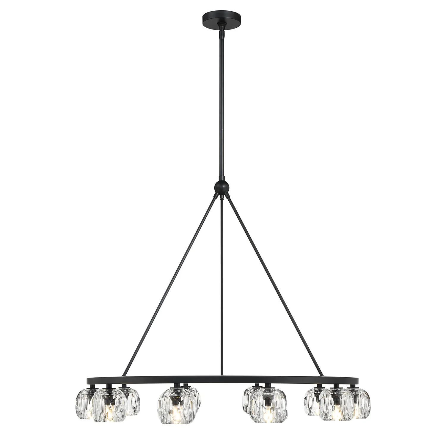 Crystorama Aragon 36'' Led Matte Black Chandelier - Image 9