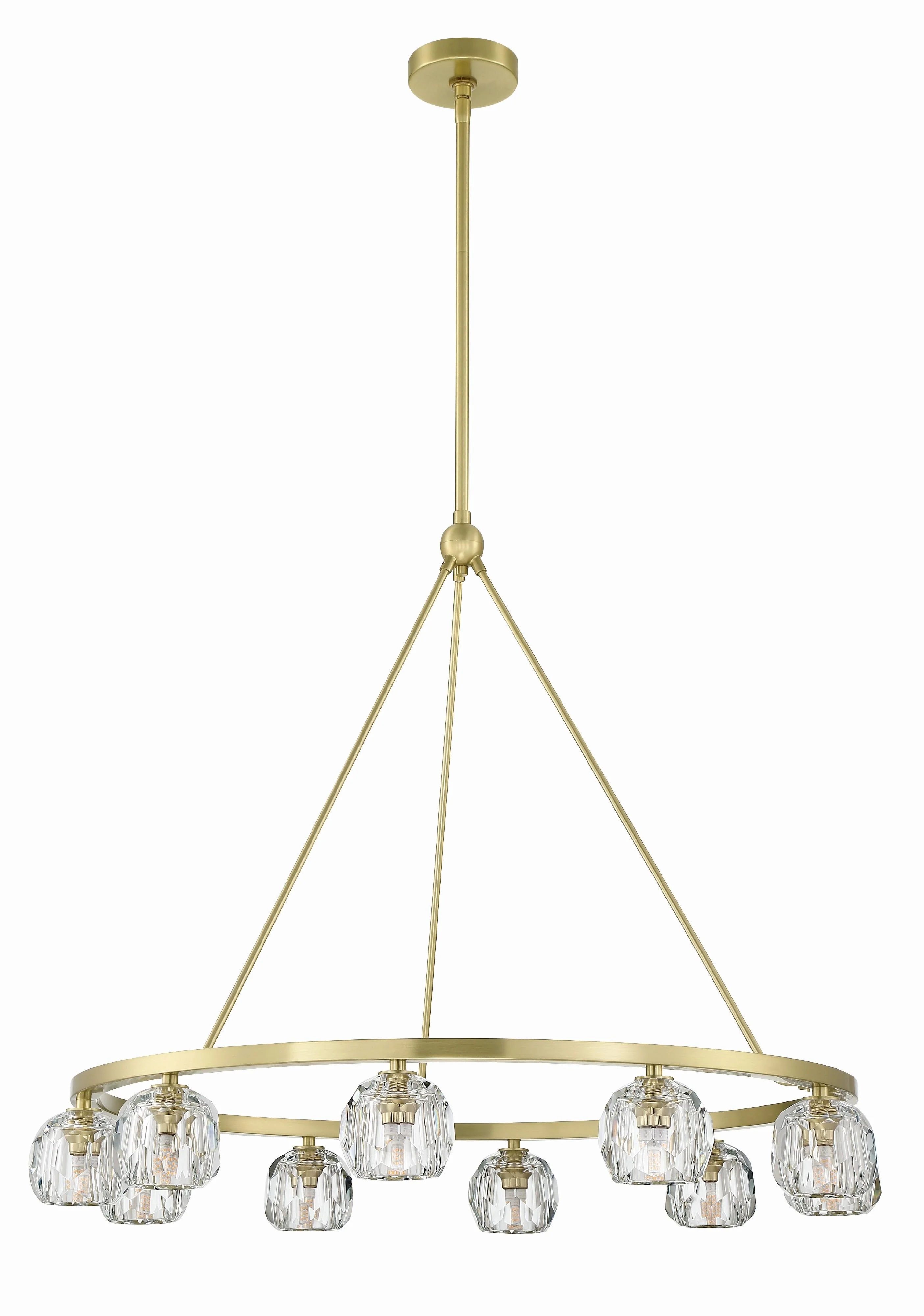 Crystorama Aragon 36'' Led Soft Brass Chandelier - Image 6