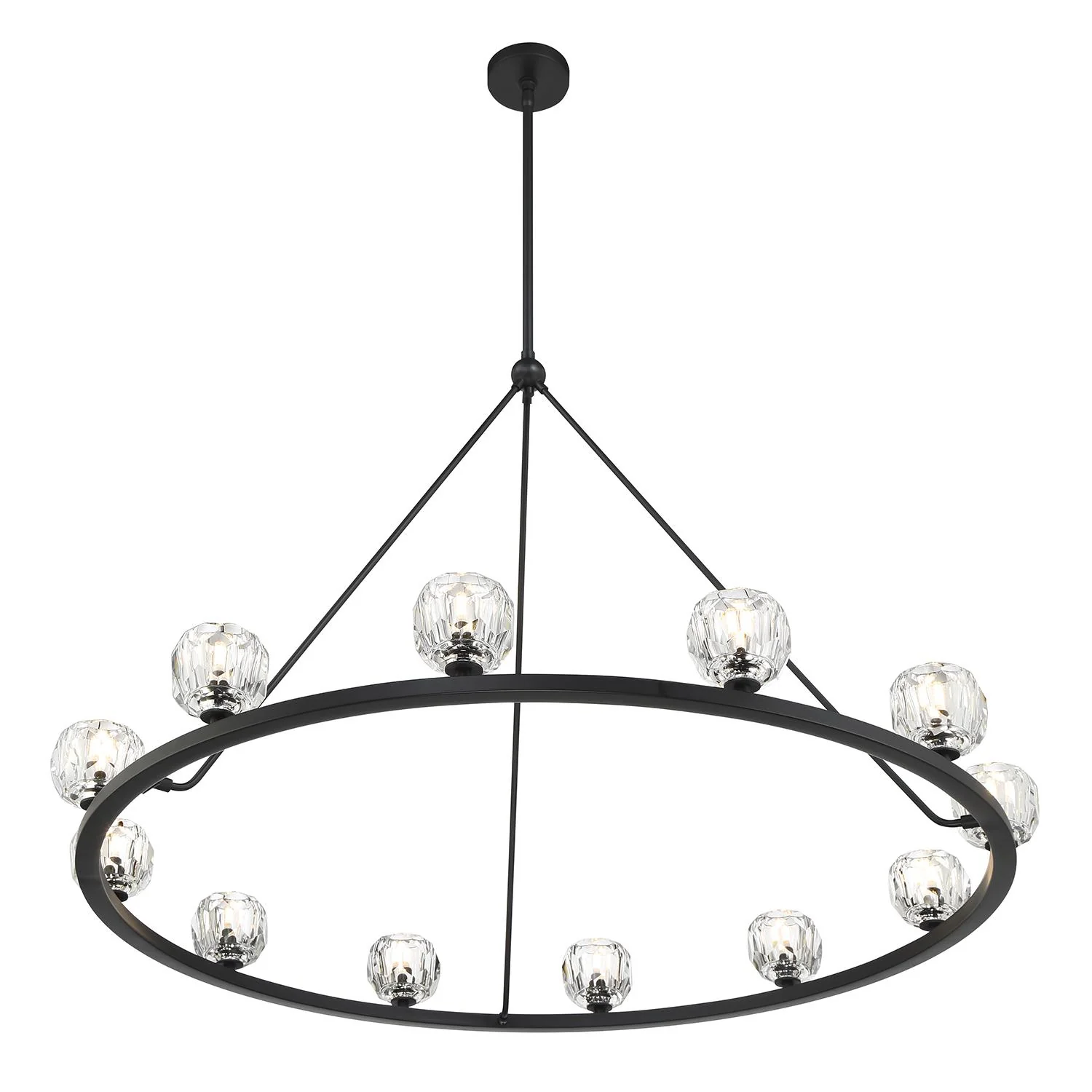 Crystorama Aragon 48'' Led Matte Black Chandelier - Image 2