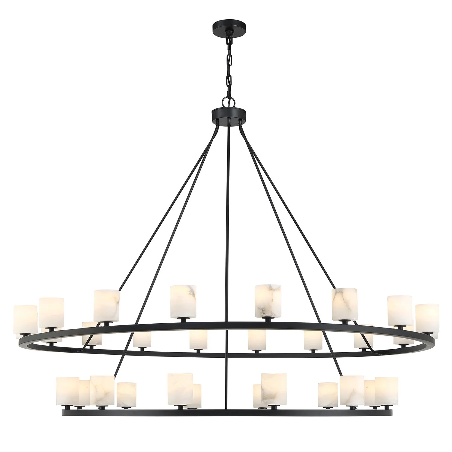 Crystorama Aragon 58.75'' Led Matte Black Chandelier - Image 3