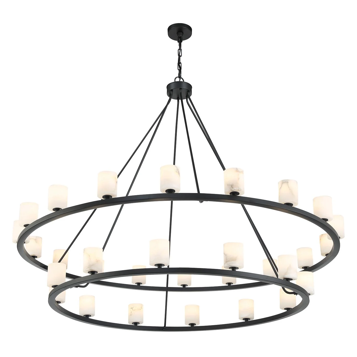 Crystorama Aragon 58.75'' Led Matte Black Chandelier - Image 4