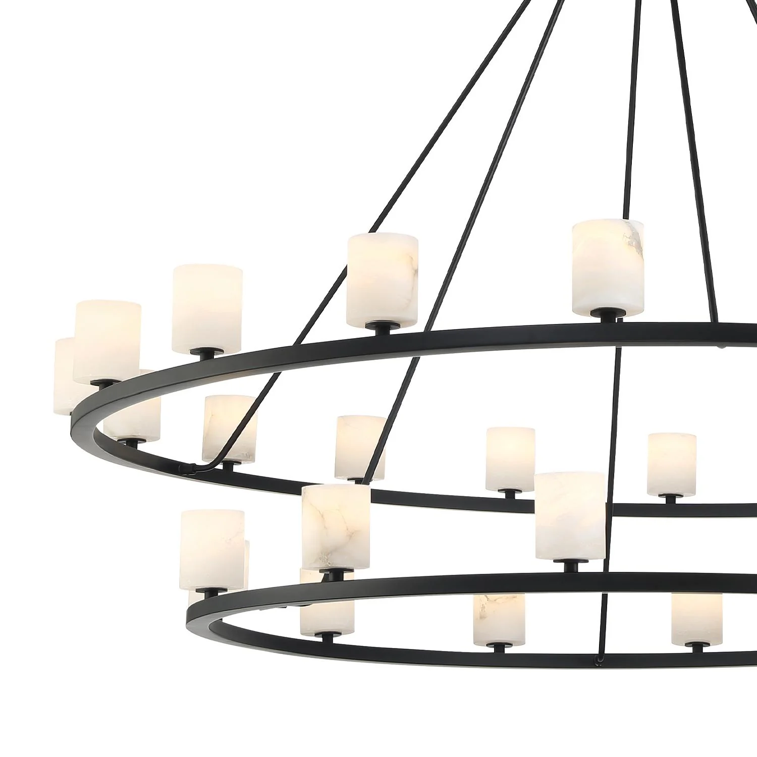 Crystorama Aragon 58.75'' Led Matte Black Chandelier - Image 5