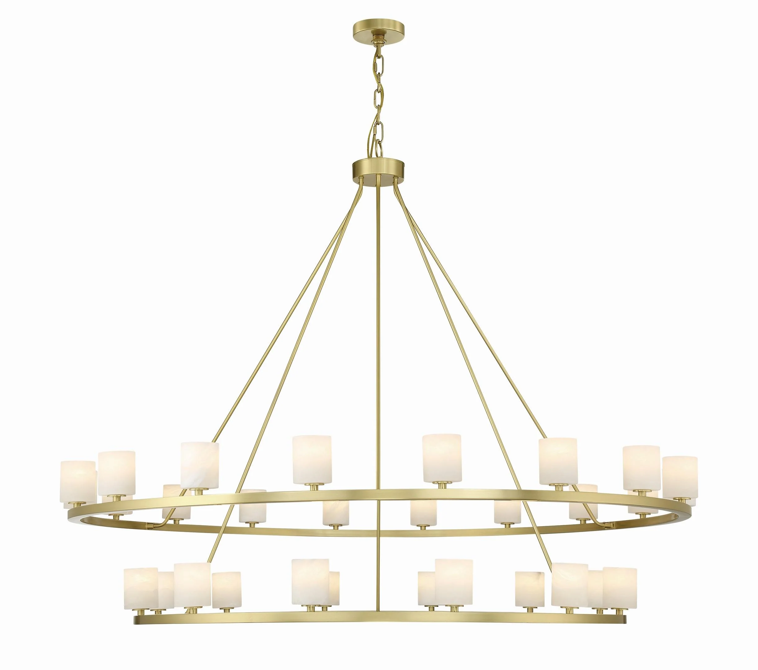 Crystorama Aragon 58.75'' Led Soft Brass Chandelier - Image 3