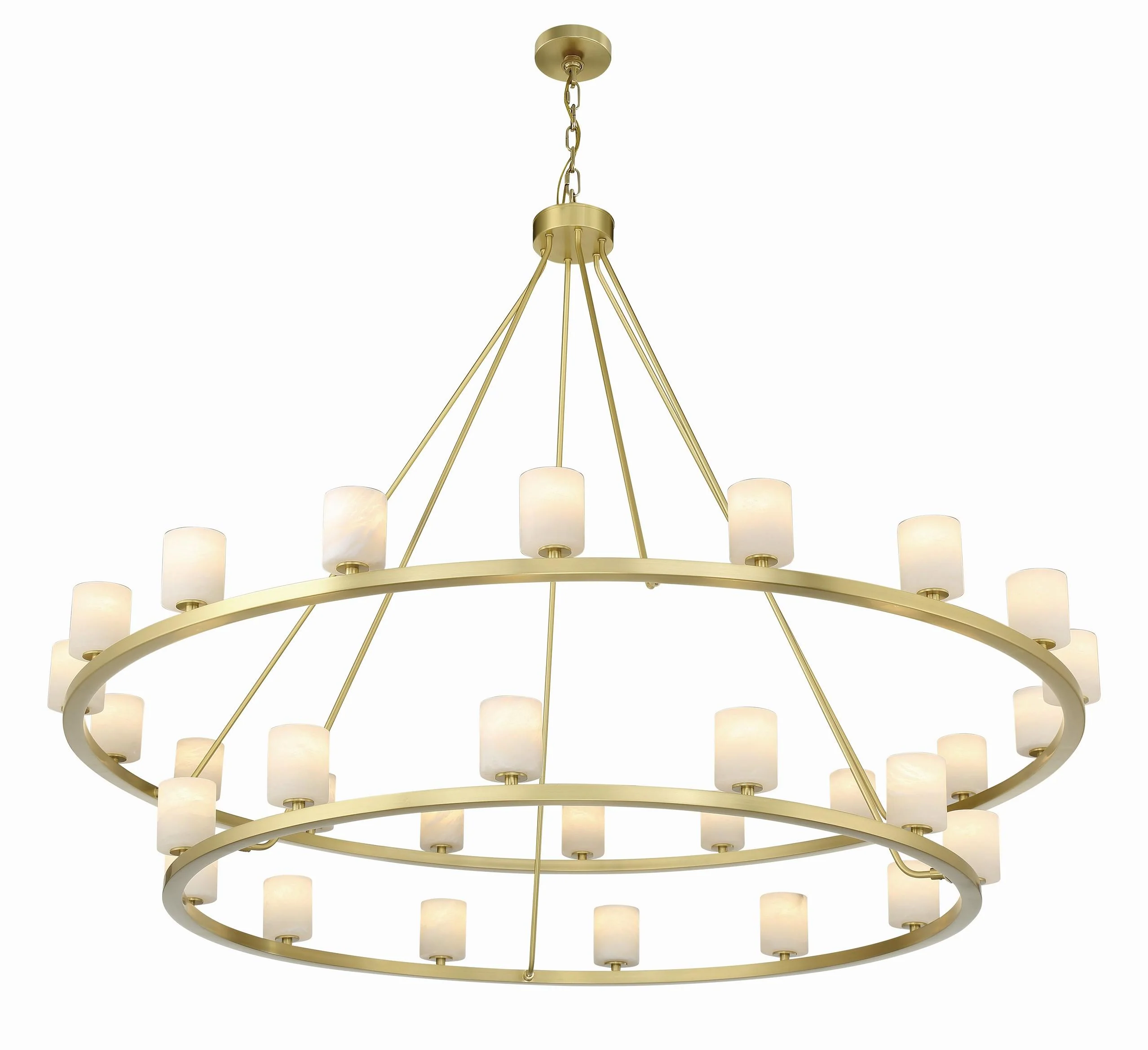 Crystorama Aragon 58.75'' Led Soft Brass Chandelier - Image 5