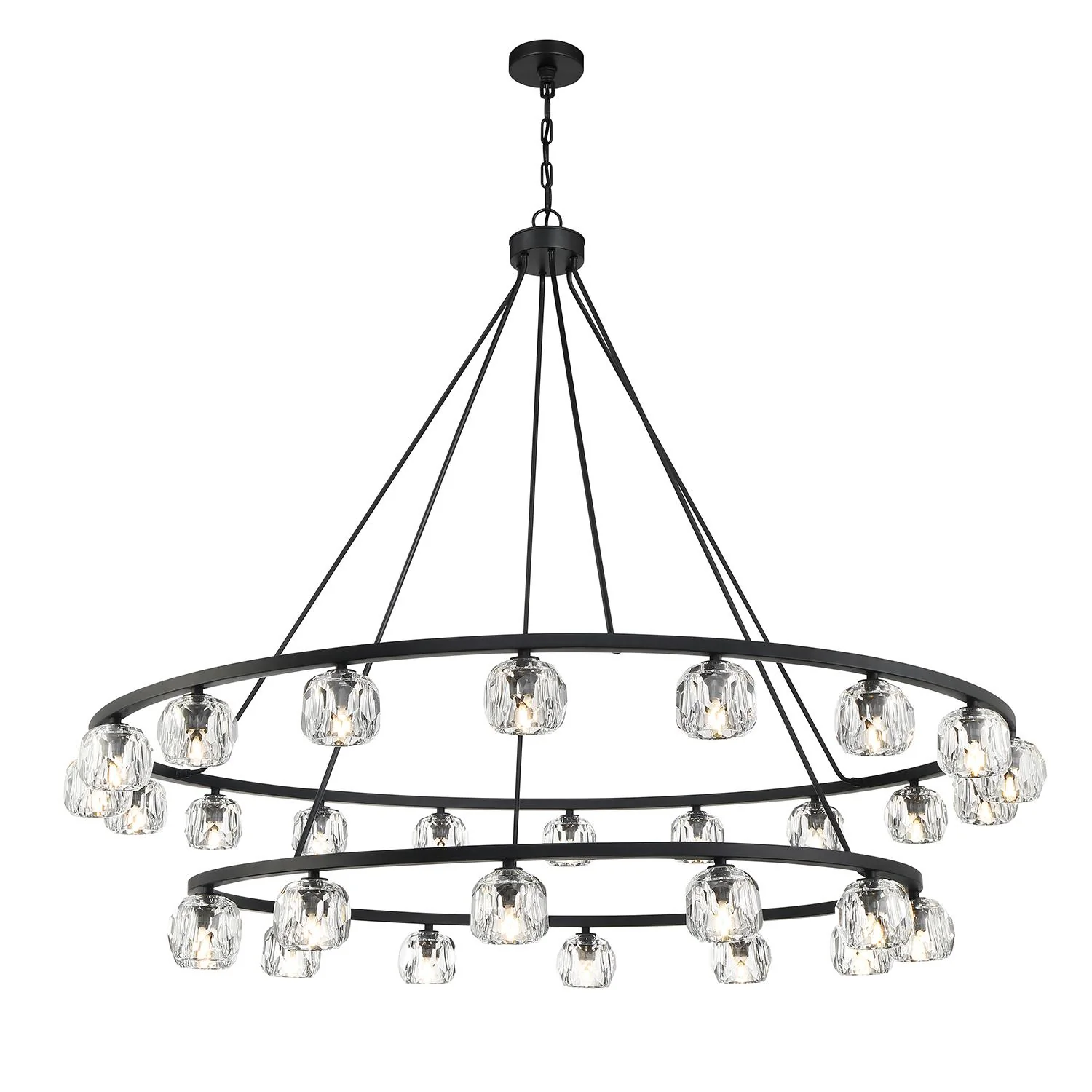 Crystorama Aragon 60'' Led Matte Black Chandelier - Image 11