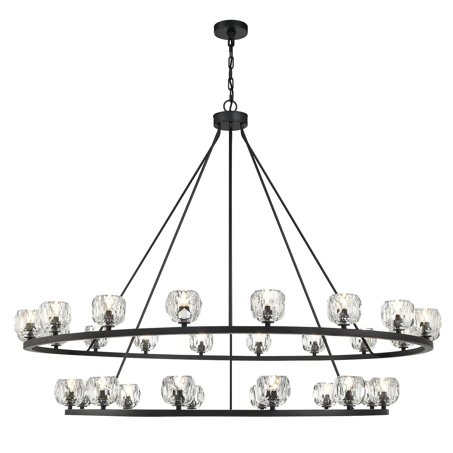 Crystorama Aragon 60'' Led Matte Black Chandelier - Image 3
