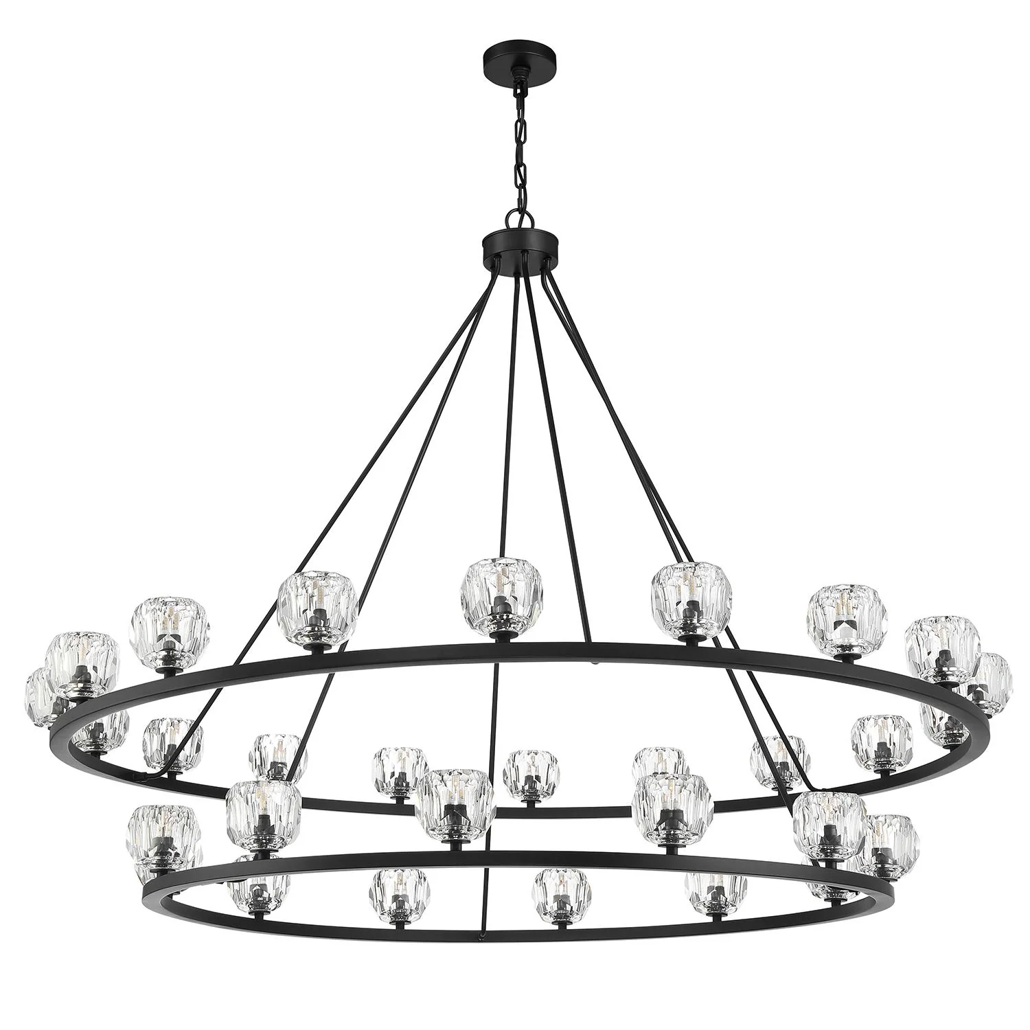 Crystorama Aragon 60'' Led Matte Black Chandelier - Image 4