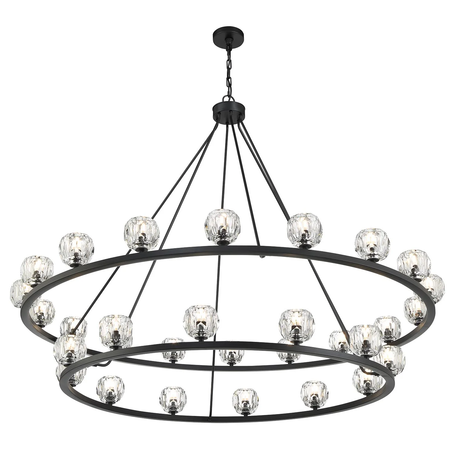 Crystorama Aragon 60'' Led Matte Black Chandelier - Image 5