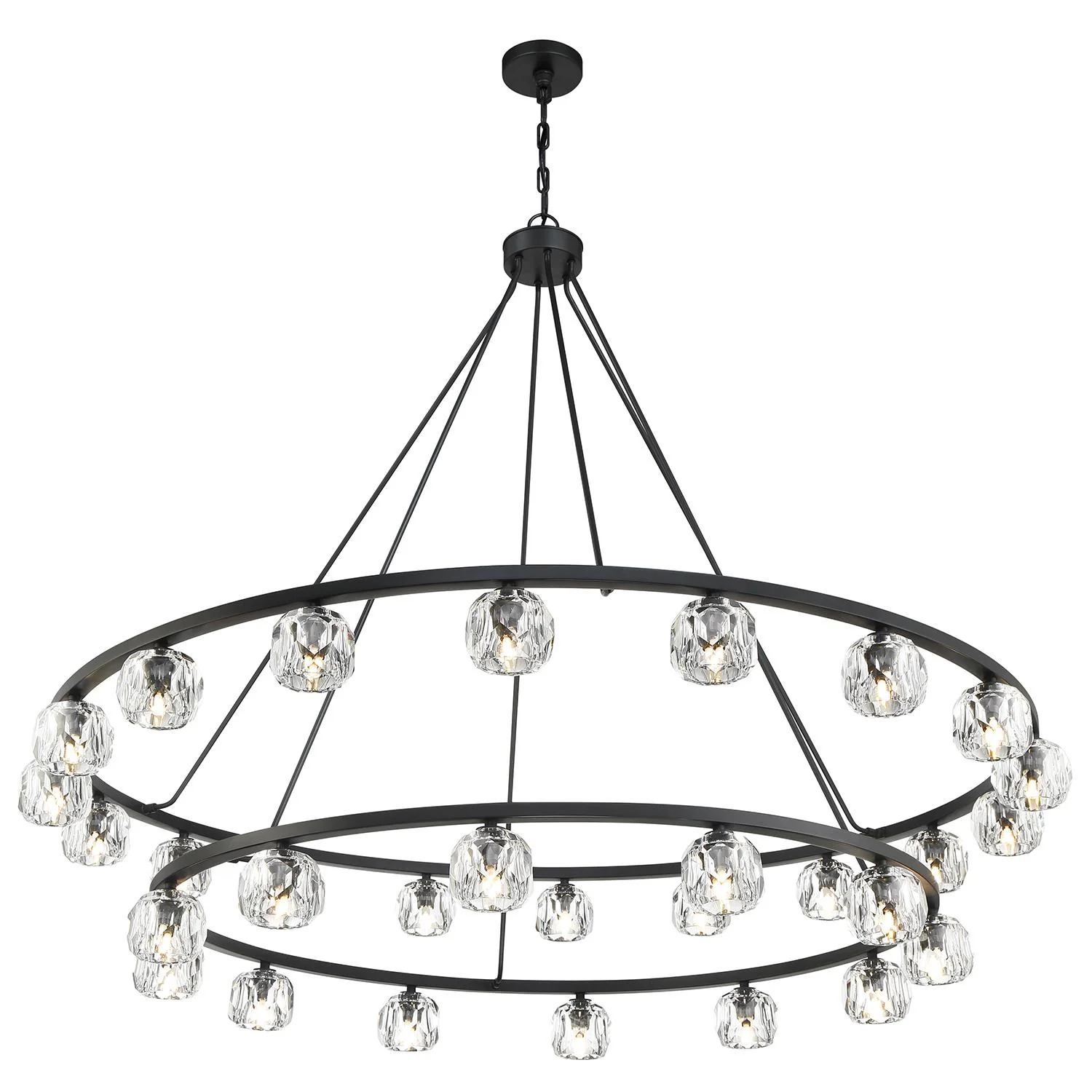 Crystorama Aragon 60'' Led Matte Black Chandelier - Image 9