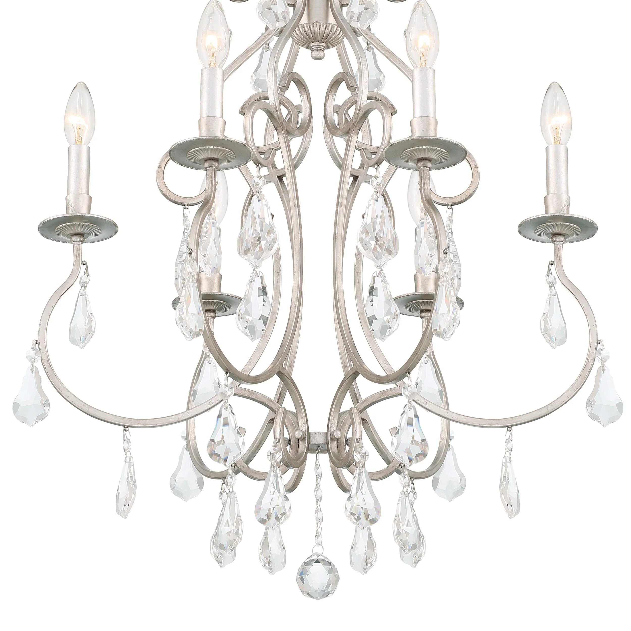 Crystorama Ashton 21.5'' Swarovski Strass Crystal Olde Silver Chandelier - Image 6