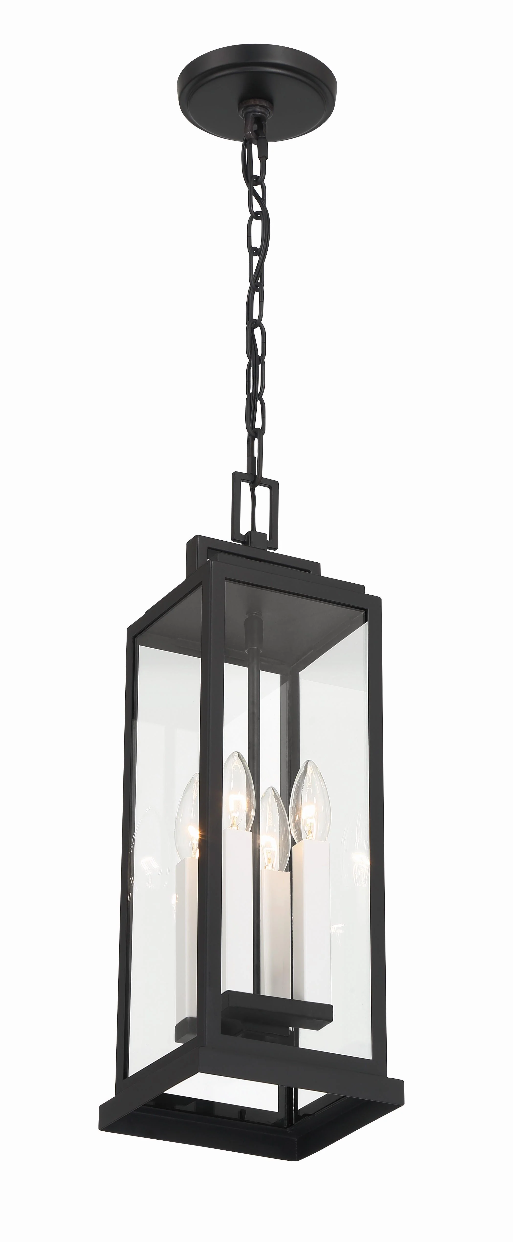 Crystorama Aspen 6.5'' Matte Black Outdoor Pendant - Image 10
