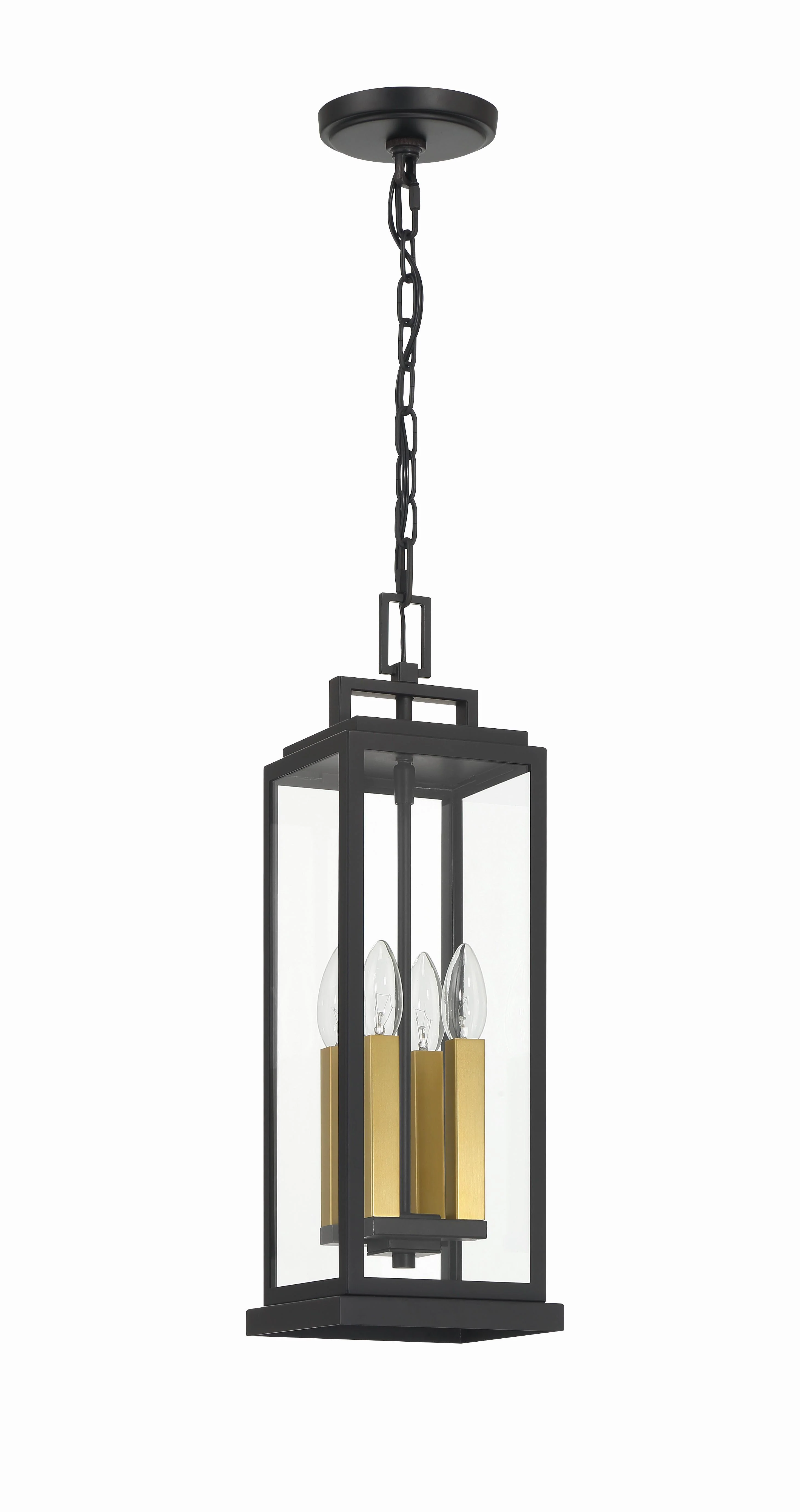 Crystorama Aspen 6.5'' Matte Black Outdoor Pendant - Image 8