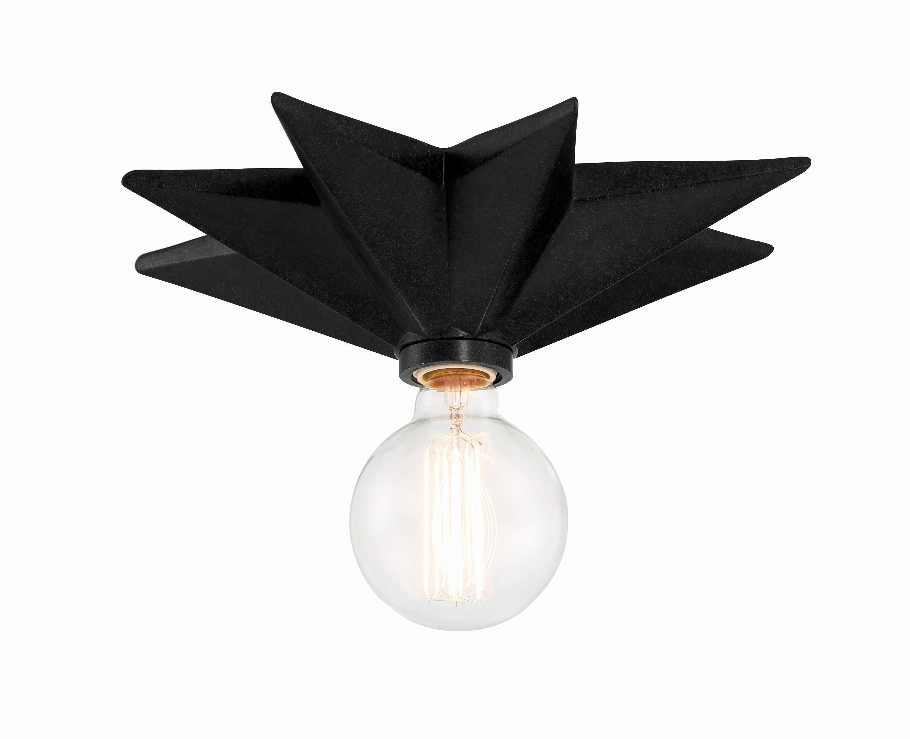 Crystorama Astro 12'' Black Flush Mount - Image 2